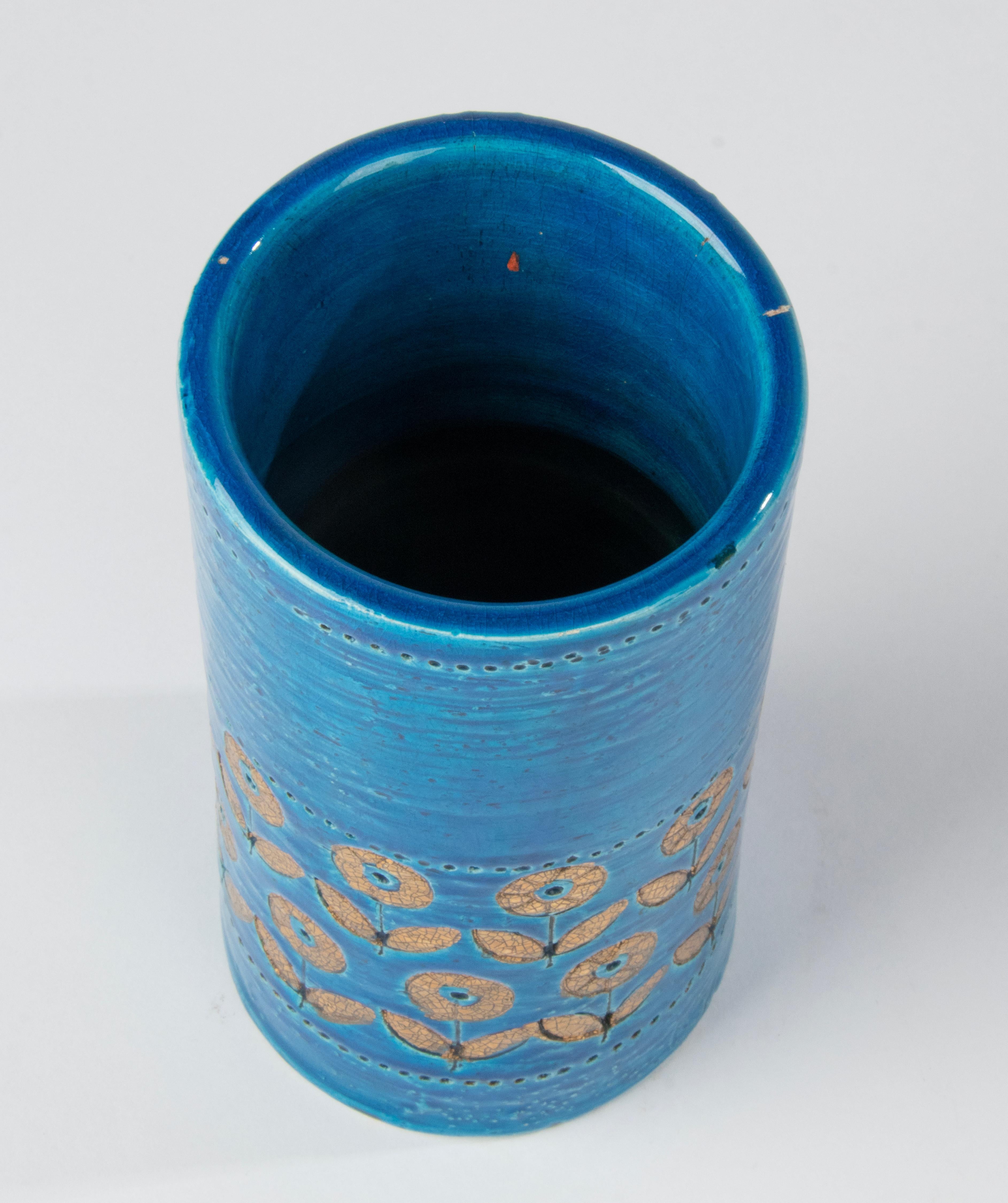 Moderne Keramikvase aus der Mitte des Jahrhunderts – Bitossi  im Angebot 1