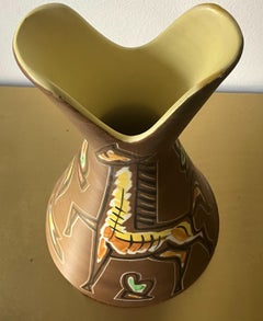 Mid-Century Modern Ceramic Vase by Ceramica Campione, Signed, Italy, 1950s