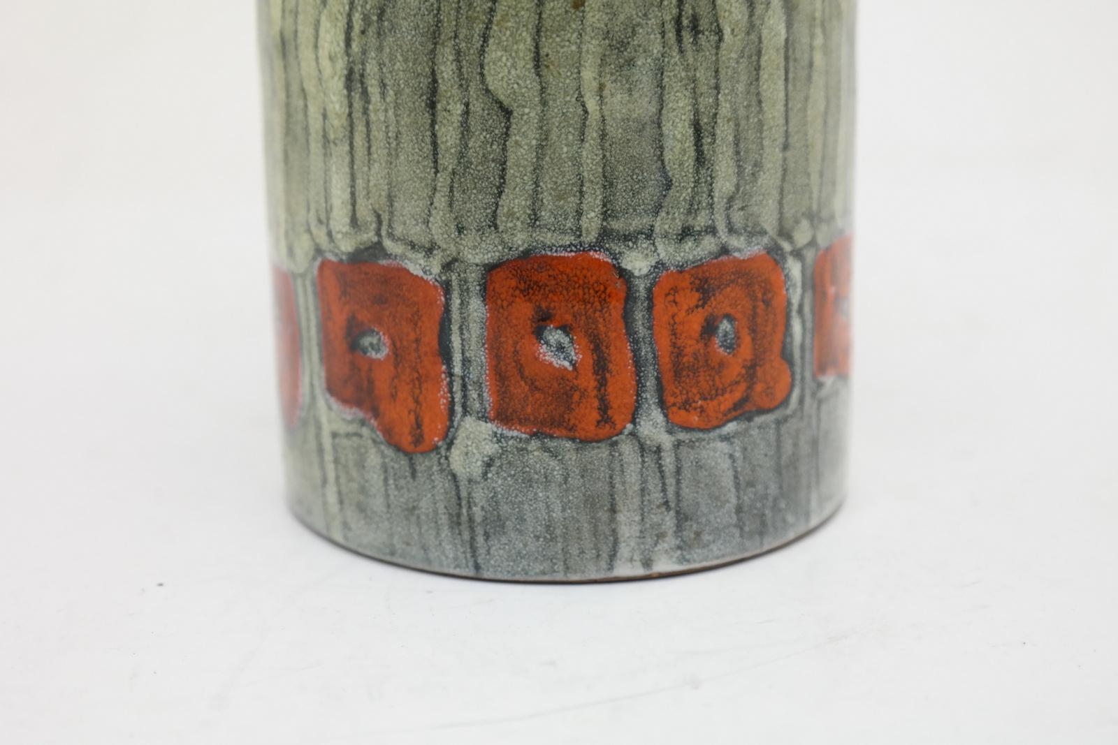Glazed Mid-Century Modern Ceramic Vase by Illes, 1970s For Sale