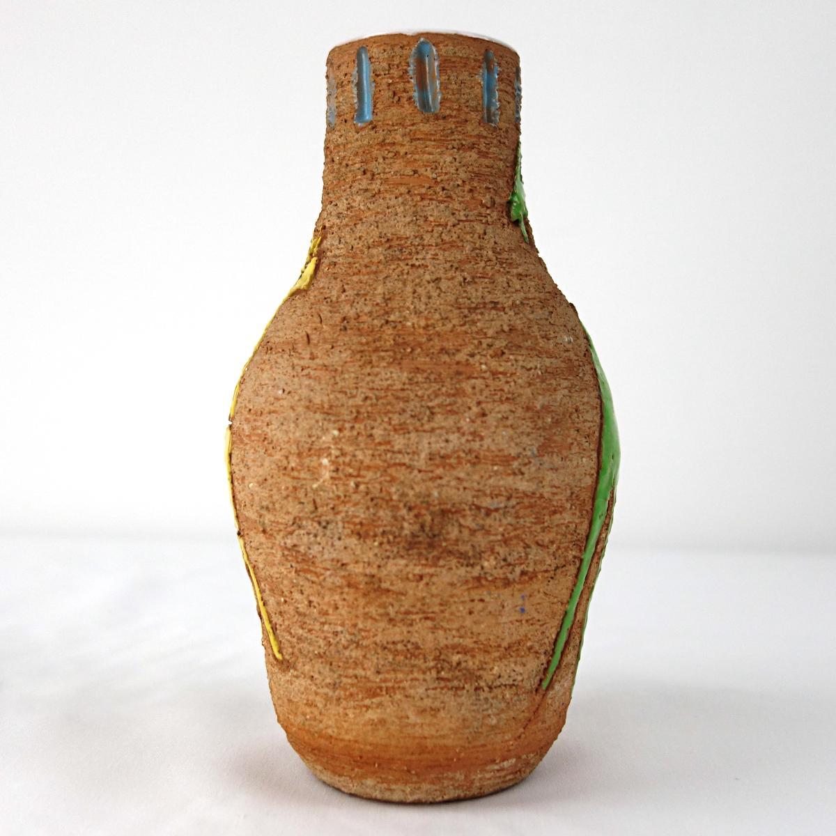 Mid-Century Modern Vase en céramique moderne du milieu du siècle dernier du fabricant italien Fratelli Fanciullacci en vente