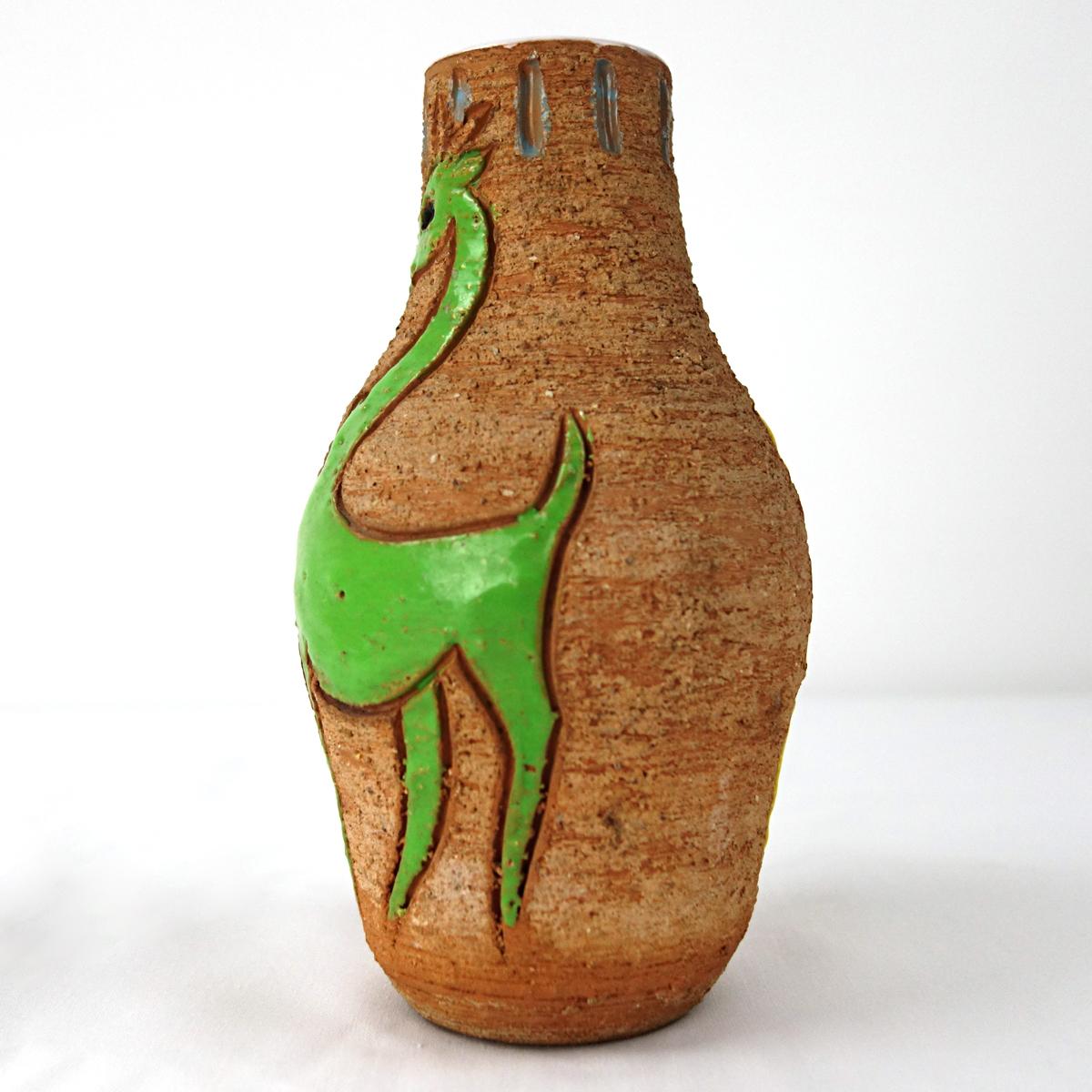 Mid-Century Modern Ceramic Vase by Italian Maker Fratelli Fanciullacci For Sale 2