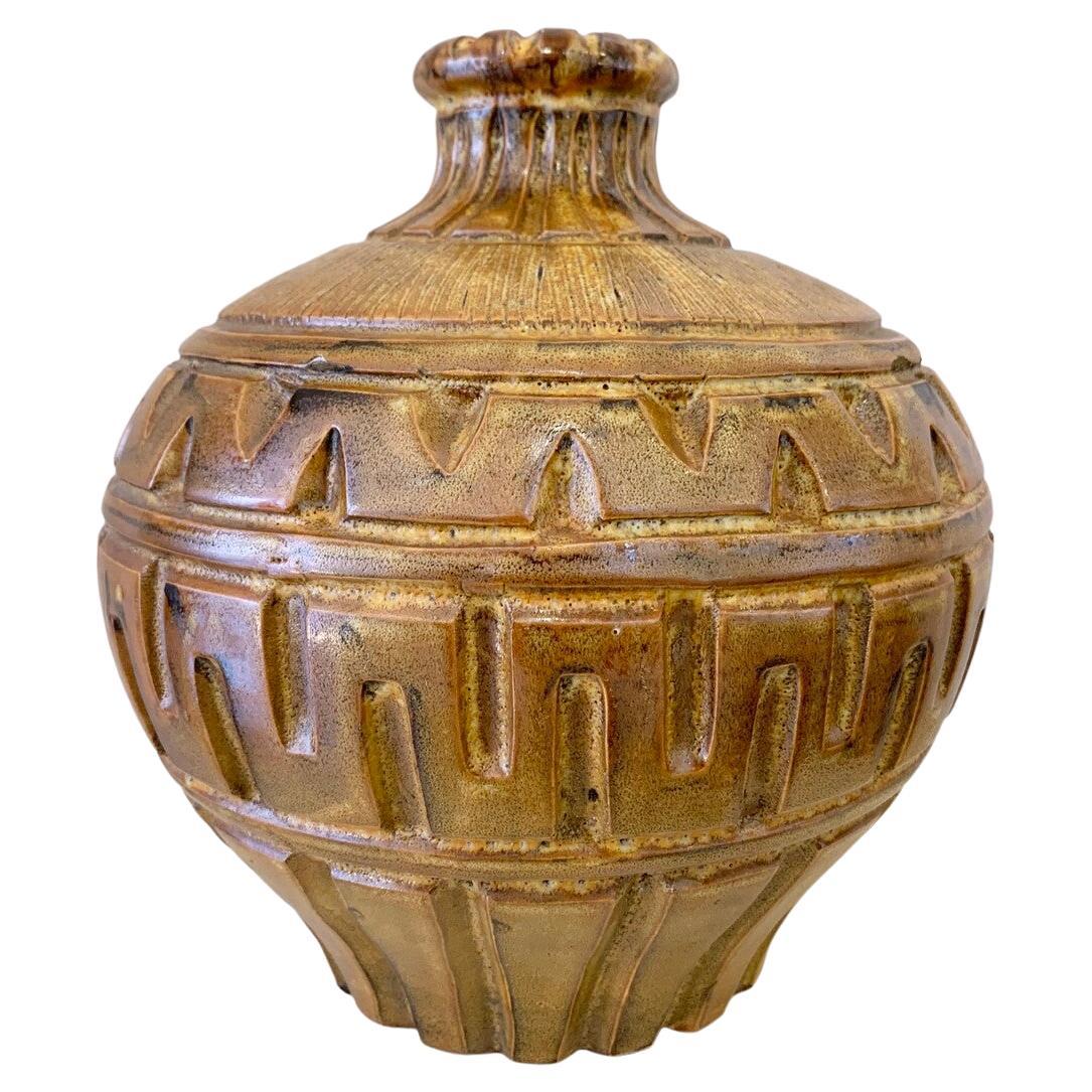 Mid-Century Modern Ceramic Vase by Marius Bessone-Vallauris, France, 1950s