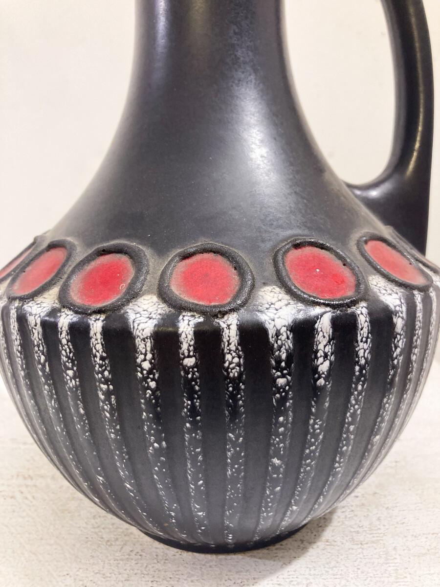 Vaso in ceramica di metà secolo, Germania, anni '70 in vendita 1