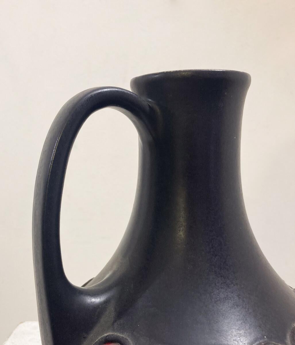 Vaso in ceramica di metà secolo, Germania, anni '70 in vendita 2