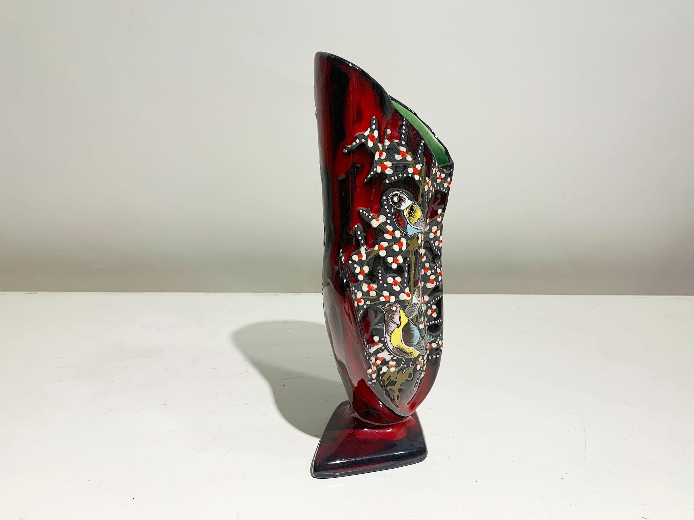 Mid-Century moderno Vaso in ceramica di metà secolo moderno numerato 43, Italia, circa anni '50 in vendita
