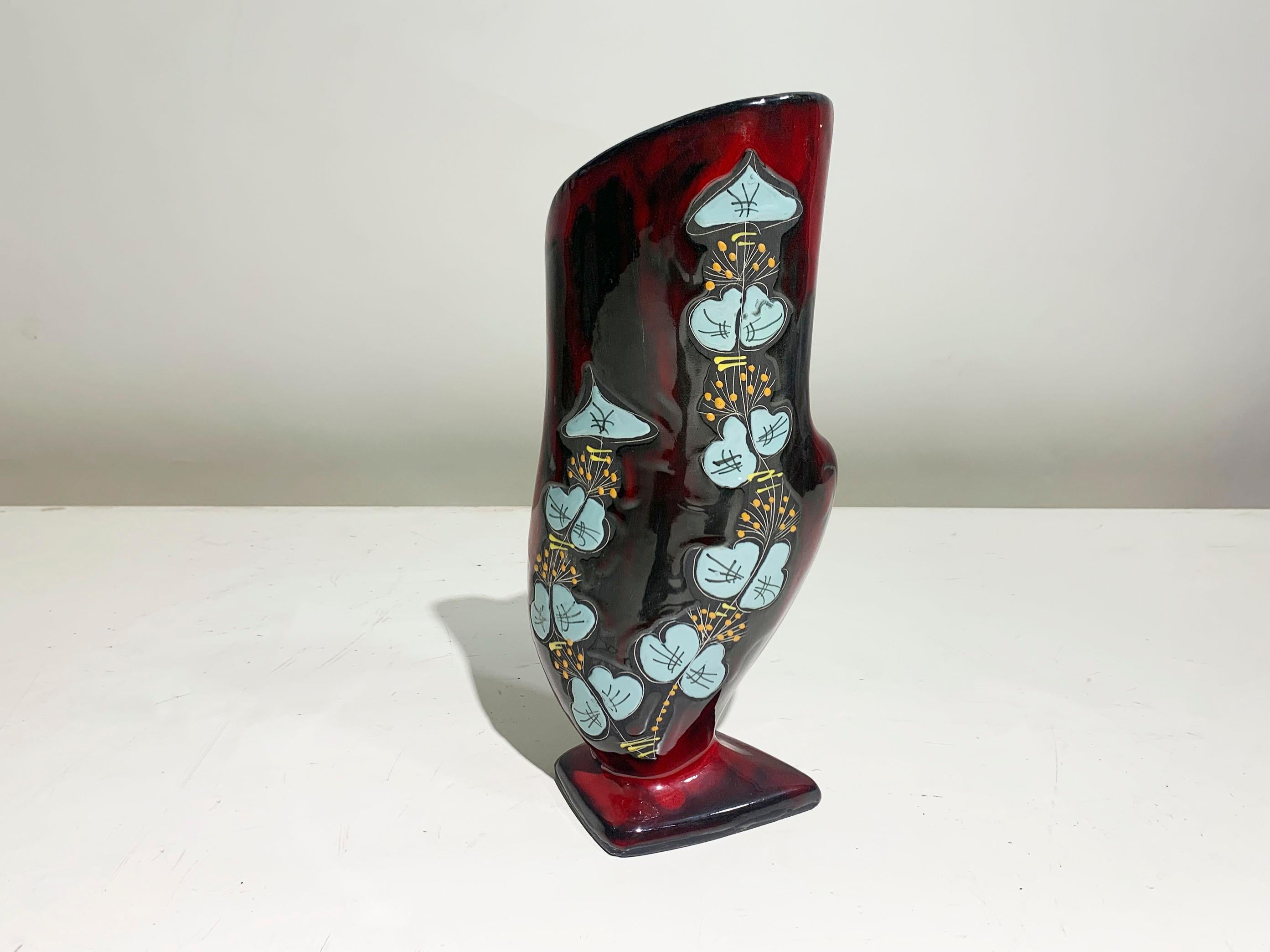 Italiano Vaso in ceramica di metà secolo moderno numerato 43, Italia, circa anni '50 in vendita
