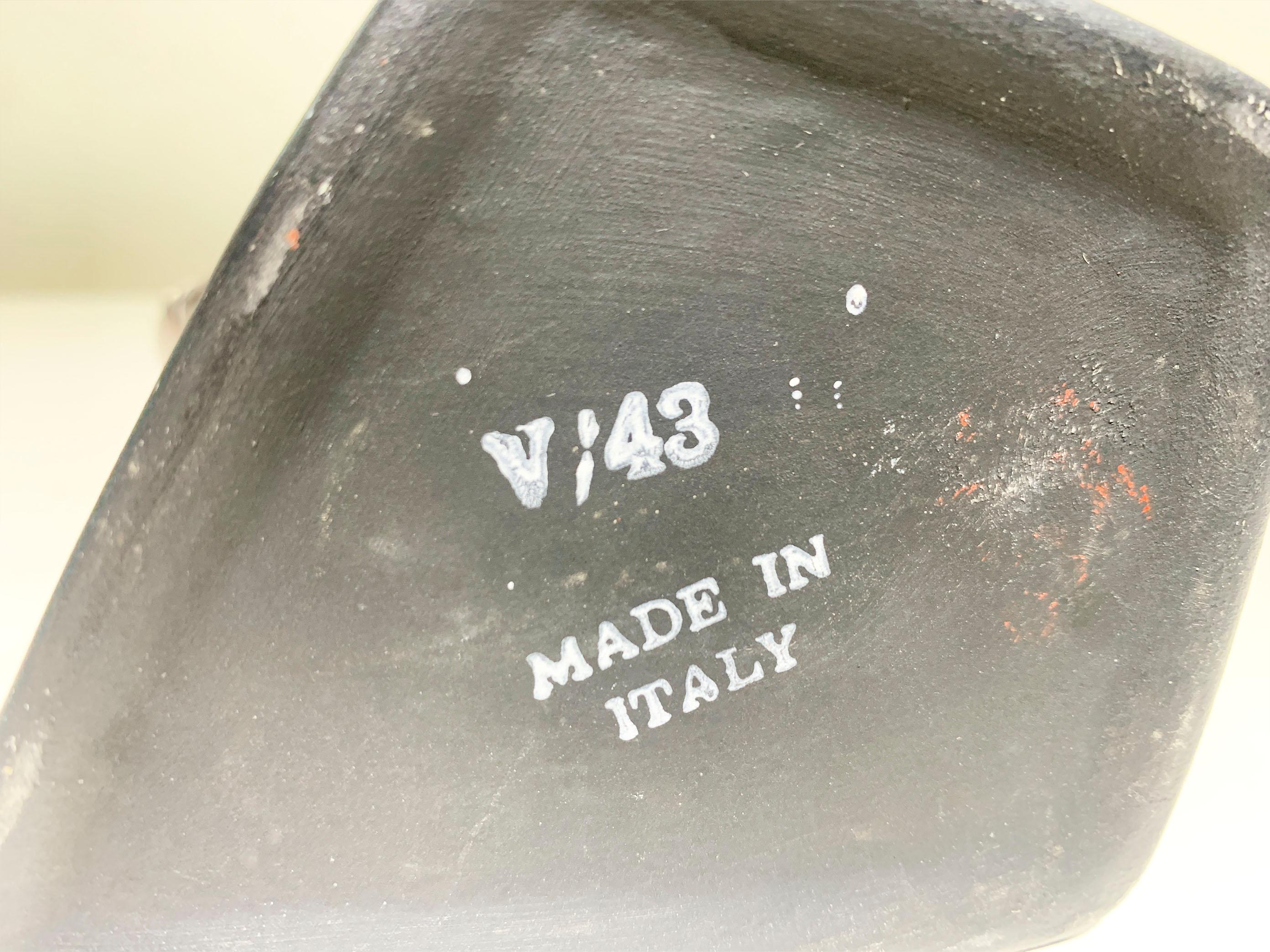 Ceramica Vaso in ceramica di metà secolo moderno numerato 43, Italia, circa anni '50 in vendita