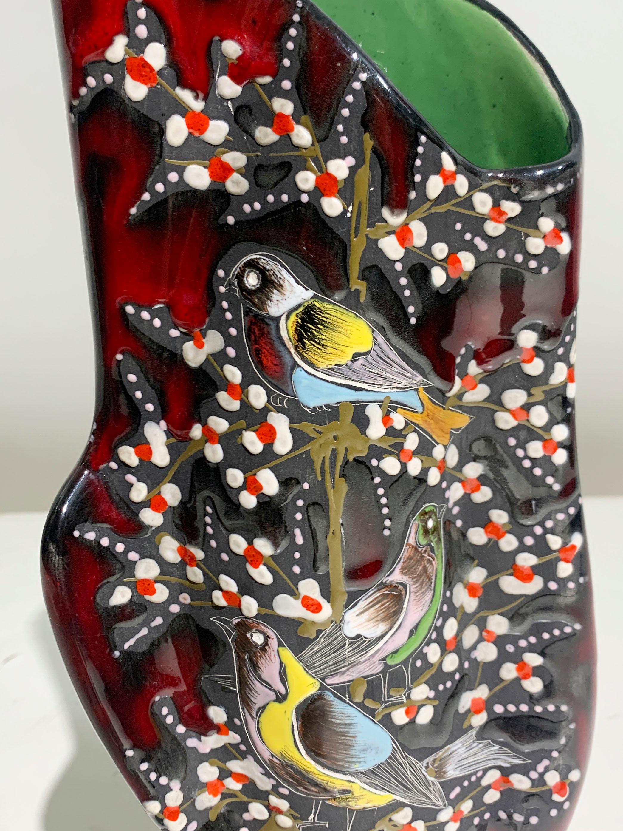 Vaso in ceramica di metà secolo moderno numerato 43, Italia, circa anni '50 in vendita 1