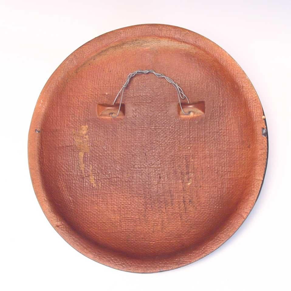 Mid-Century Modern Ceramic Wall Sculpture in an Olive Glaze by Taro Okamoto In Good Condition For Sale In New York, NY