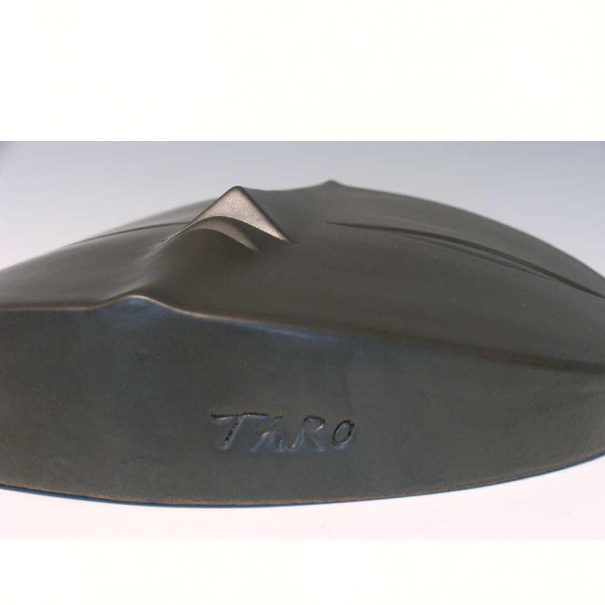 Mid-Century Modern Ceramic Wall Sculpture in an Olive Glaze by Taro Okamoto For Sale 1