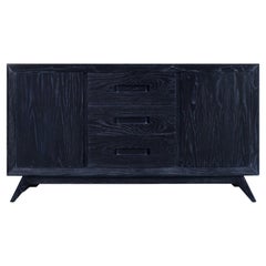 Mid-Century Modern Cerused Credenza Attributed to Paul Frankl
