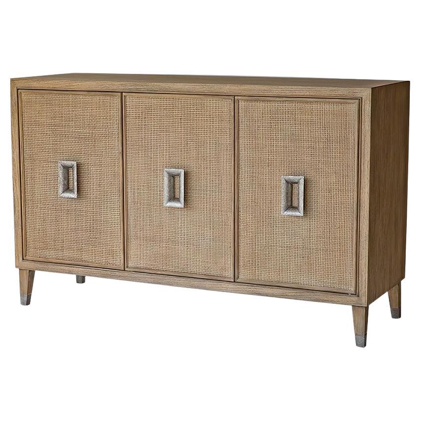 Mid-Century Modern Cerused Credenza For Sale