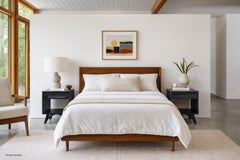 Mid-Century Modern Cerused Nightstands by Jack Van Der Molen