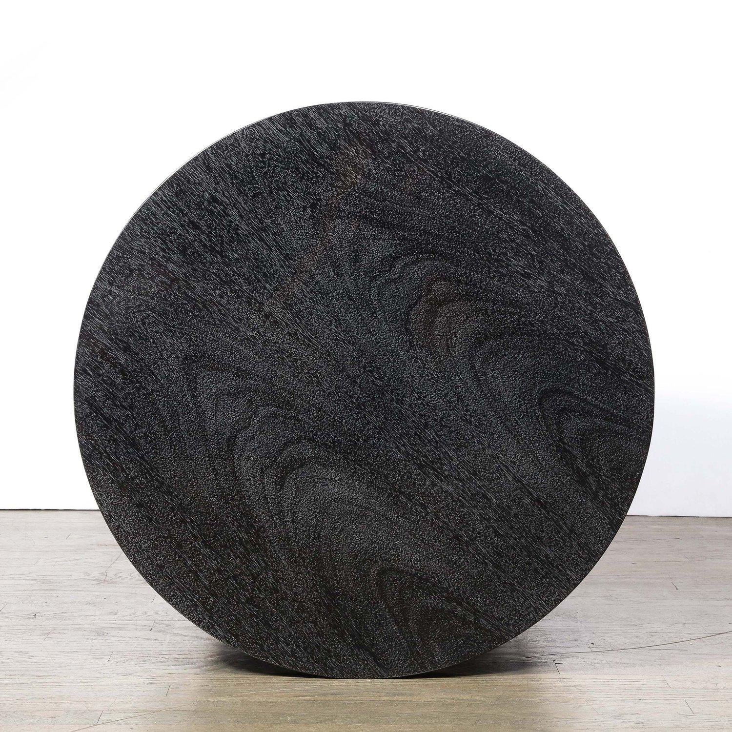 Mid-Century Modern Cerused Walnut Side Table by T.H. Robsjohn-Gibbings For Sale 5