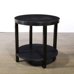 Mid-Century Modern Cerused Walnut Side Table by T.H. Robsjohn-Gibbings