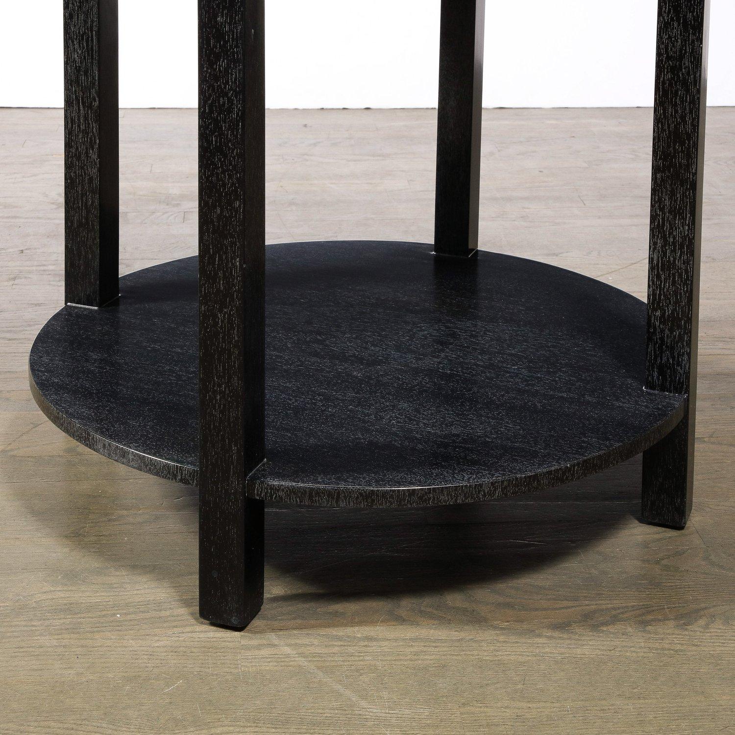 Mid-Century Modern Cerused Walnut Side Table by T.H. Robsjohn-Gibbings For Sale 3