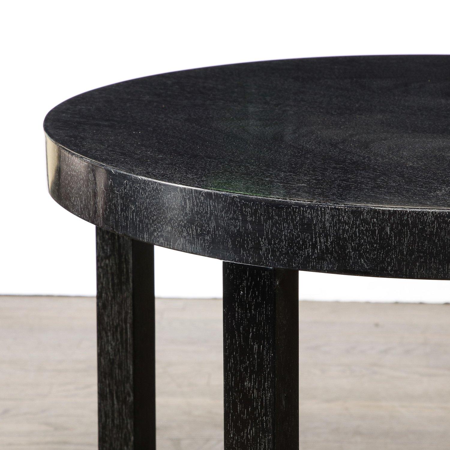 Mid-Century Modern Cerused Walnut Side Table by T.H. Robsjohn-Gibbings For Sale 4