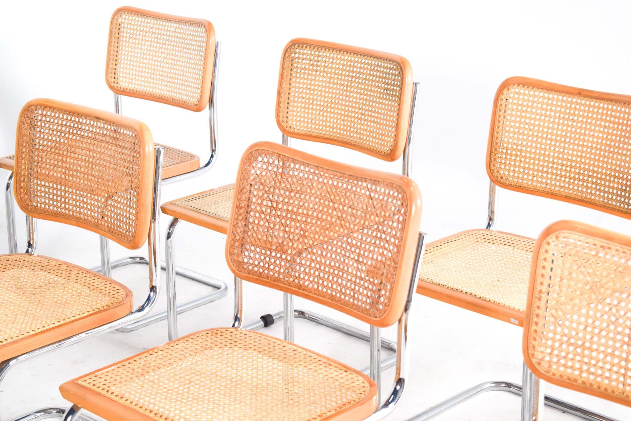 Italian Mid Century Modern Cesca Chair by Marcel Breuer for Knoll For Sale