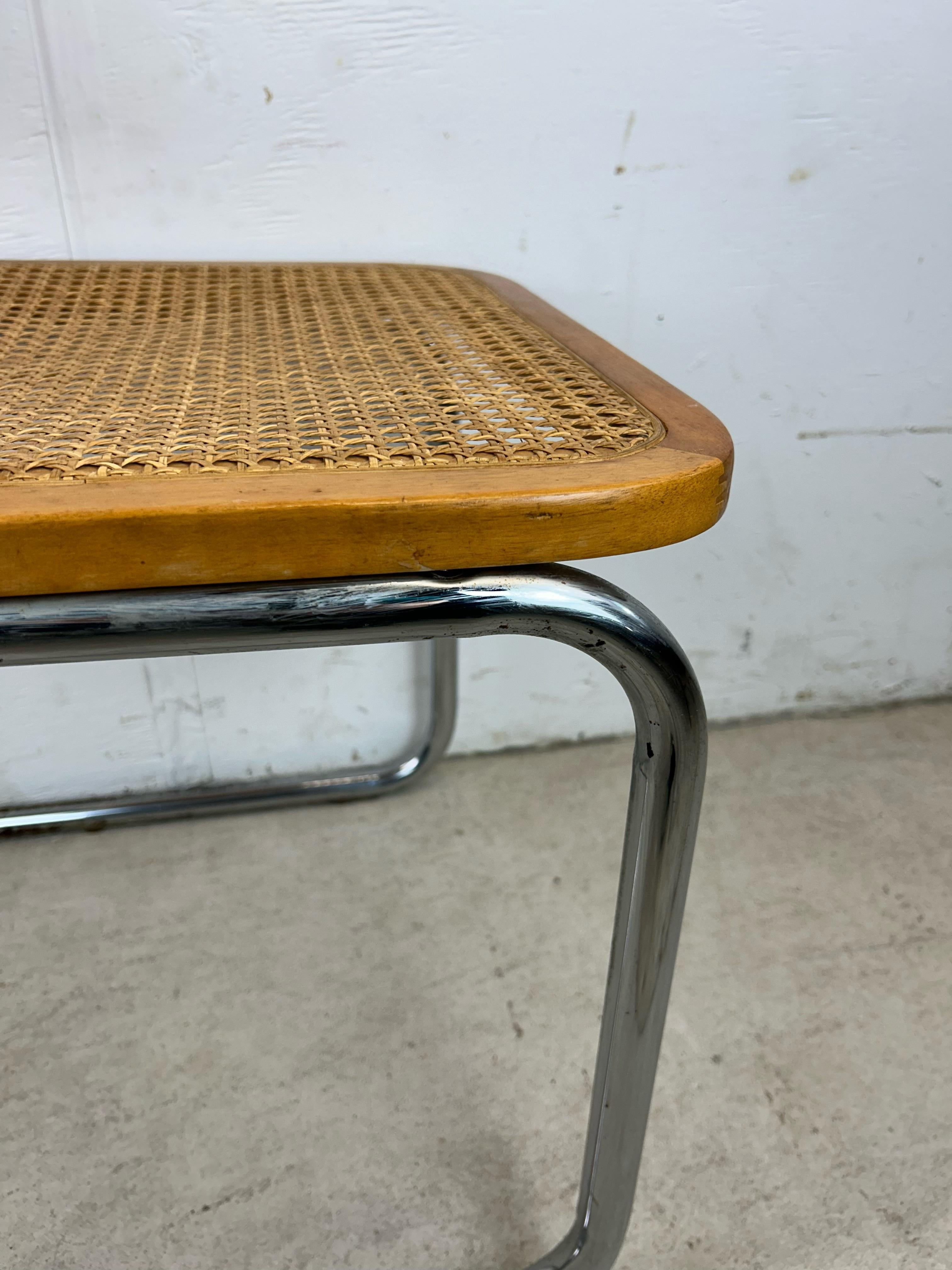Silla Estilo Cesca Moderna de Mitad de Siglo con Asiento de Caña en venta 6