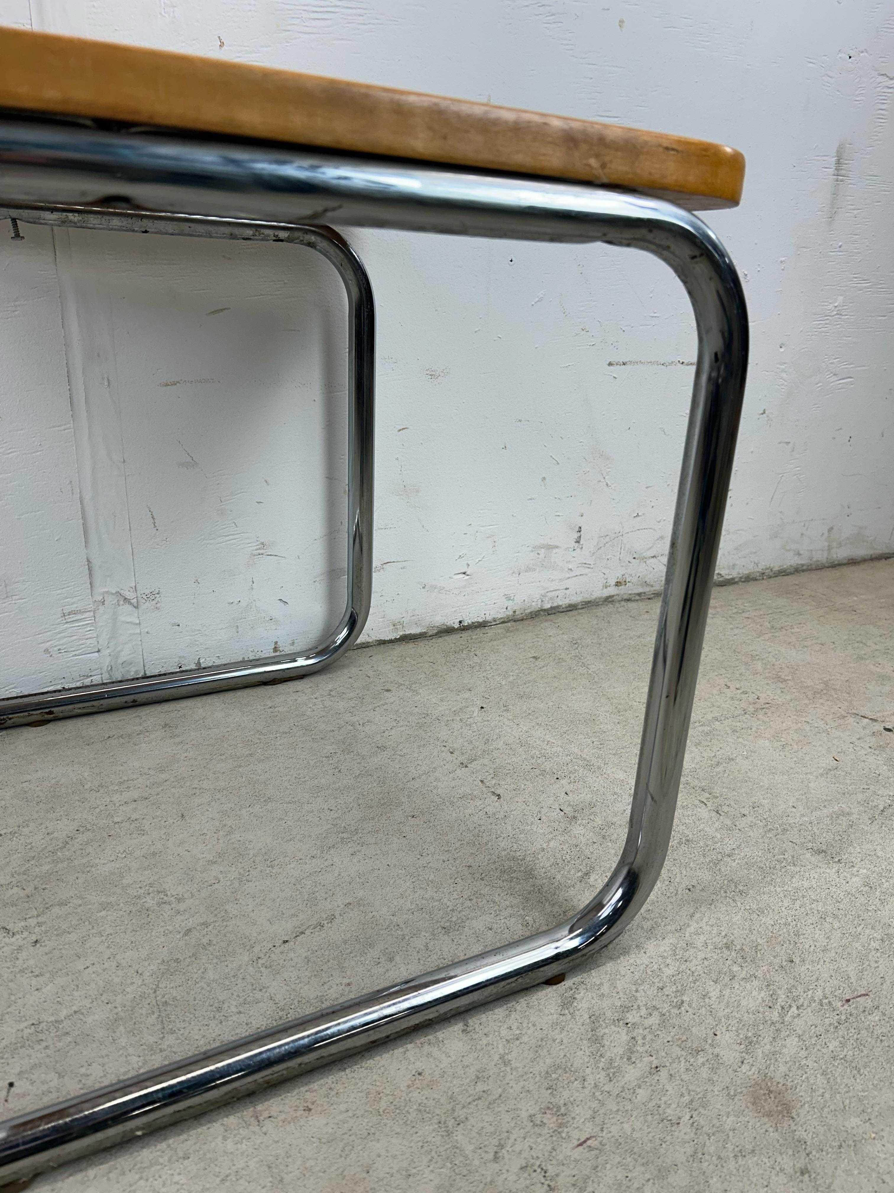 Silla Estilo Cesca Moderna de Mitad de Siglo con Asiento de Caña en venta 7