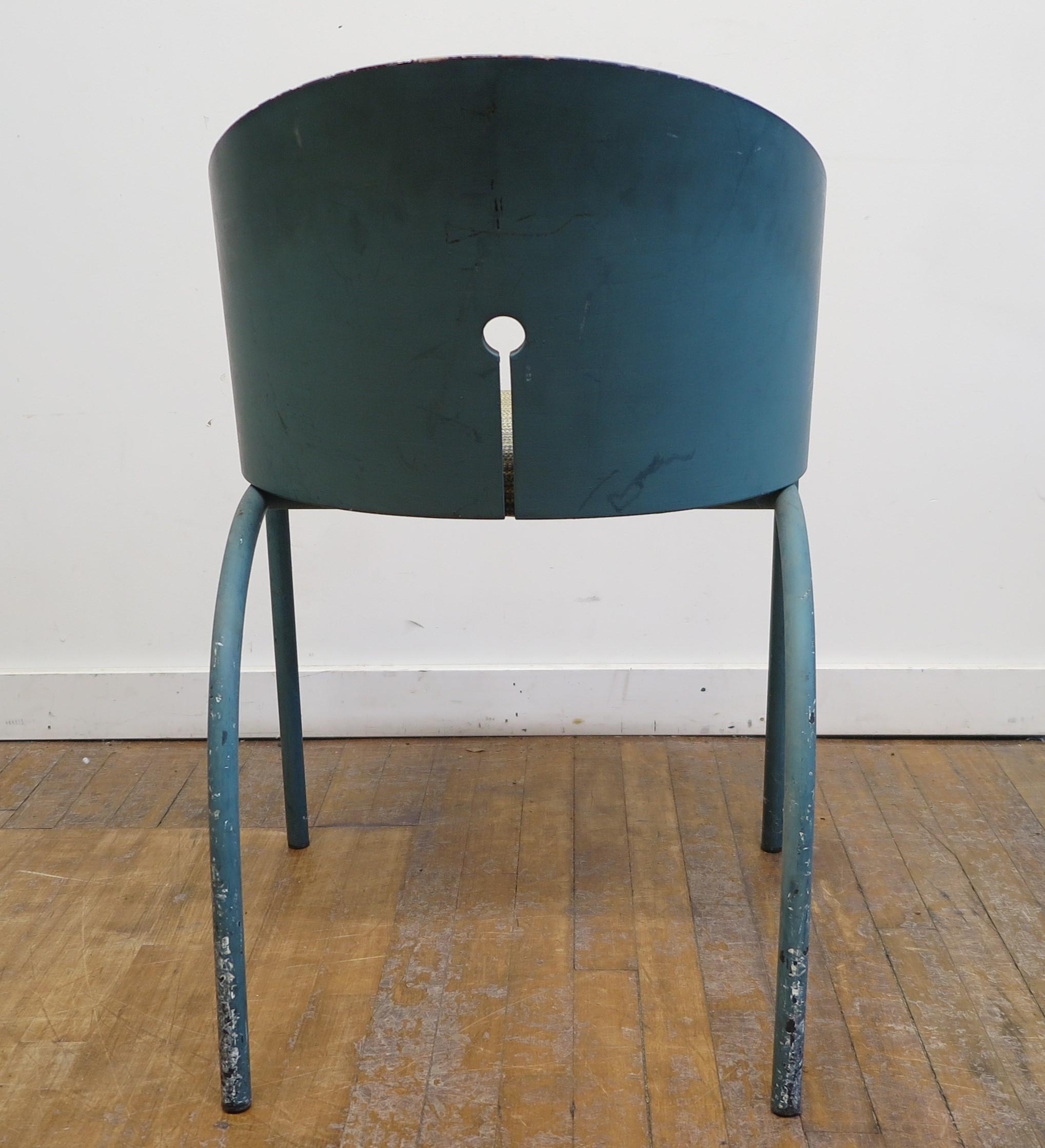 Mid-Century Modern Chair Attributed to Phillip Starck In Fair Condition In New York, NY