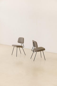 Pareja de sillas modernas de mediados de siglo de Carlo Hauner y Martin Eisler, 1950