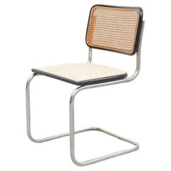 Mid-Century Modern Chair by Marcel Breuer, Wood & Rattan, France, 1970
