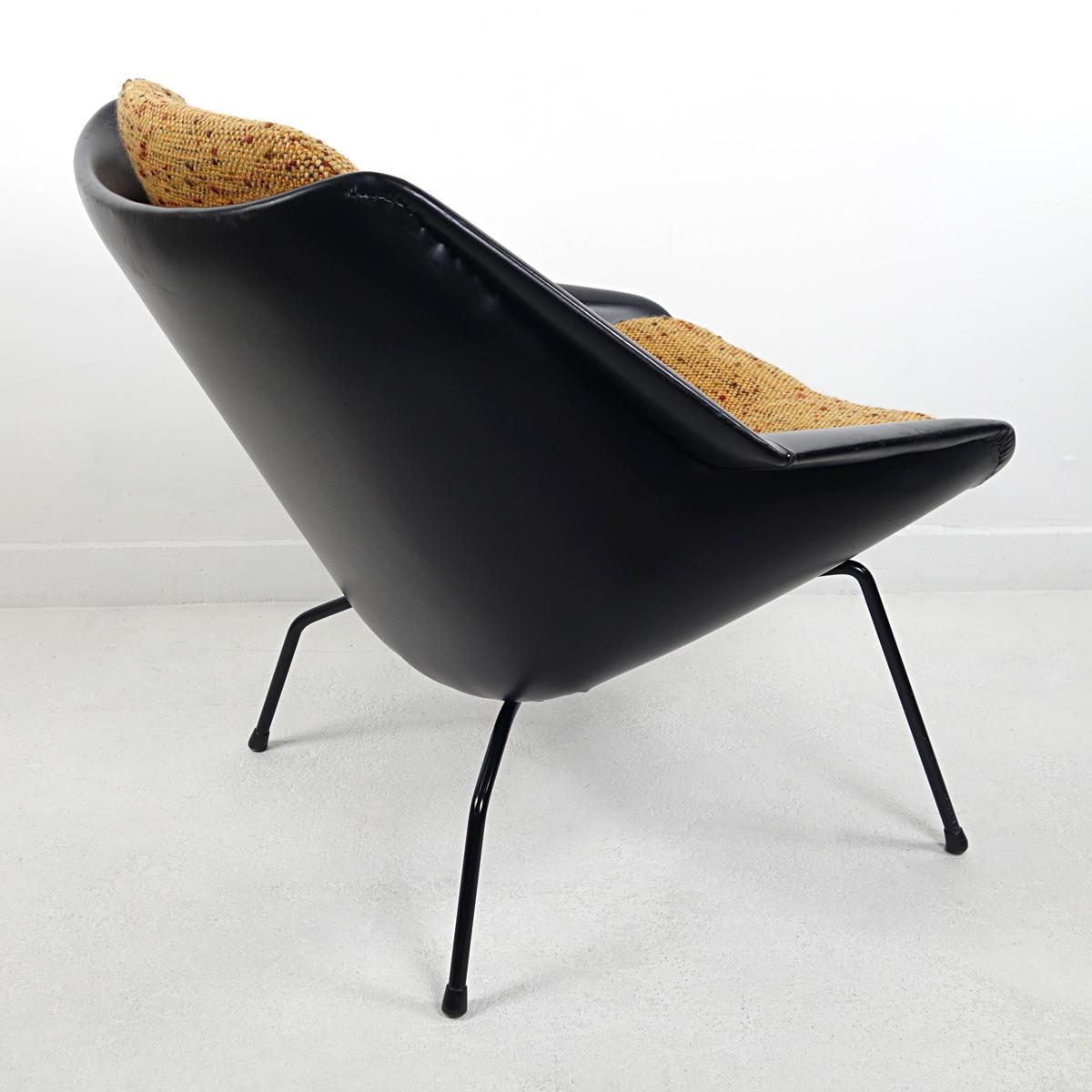 Tissu Chaise moderne du milieu du siècle FM08 avec coussins amovibles par Cees Braakman pour Pastoe en vente