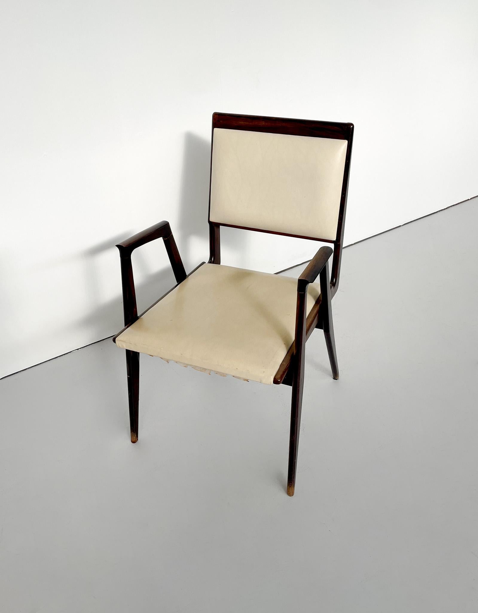 Mid-Century Modern Chair in the style of Ico Parisi, Italy, 1950s In Good Condition In Brussels, BE