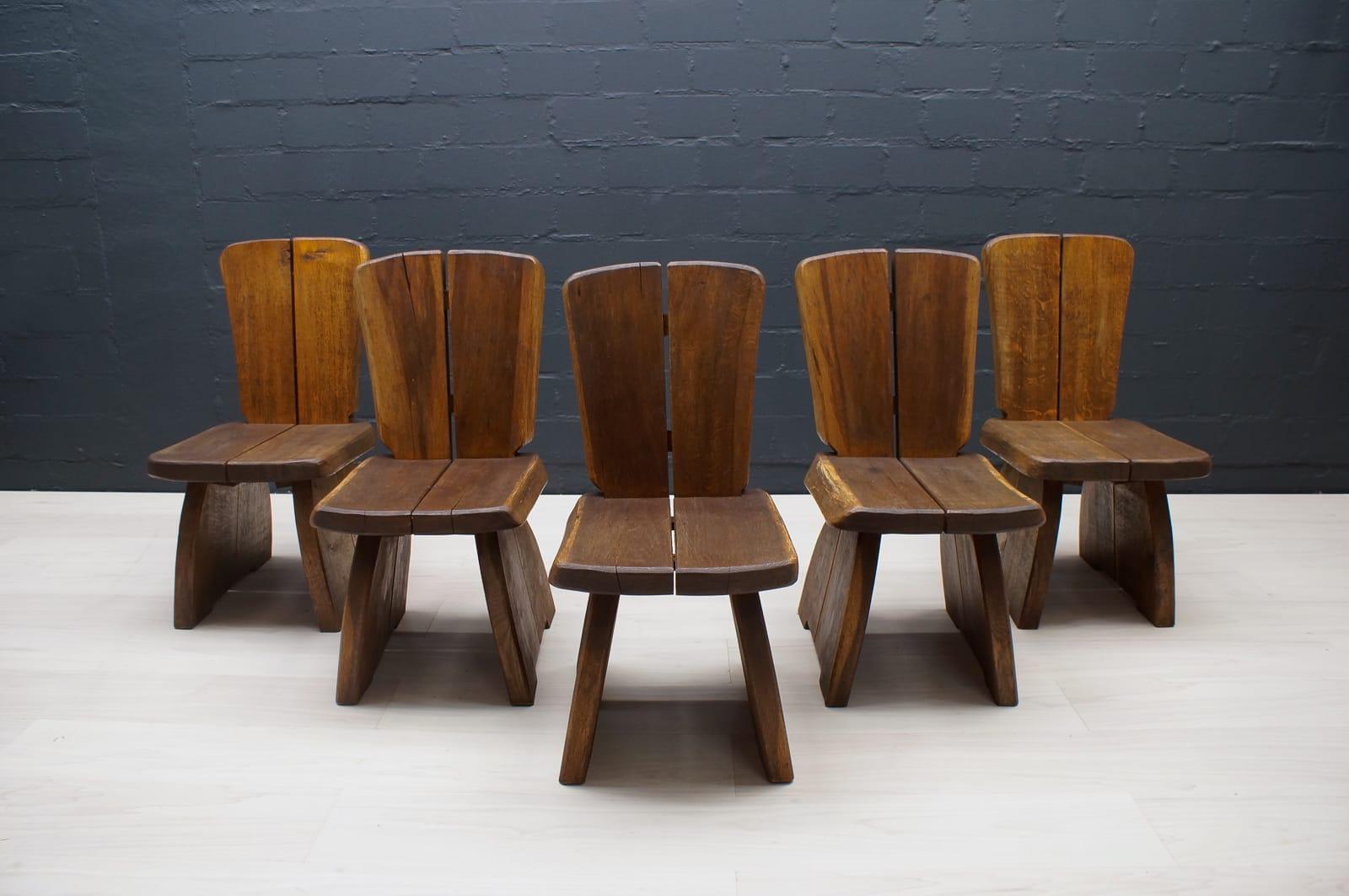 Französischer Prvincial-Stuhl aus Holz, 1960er Jahre im Angebot 8