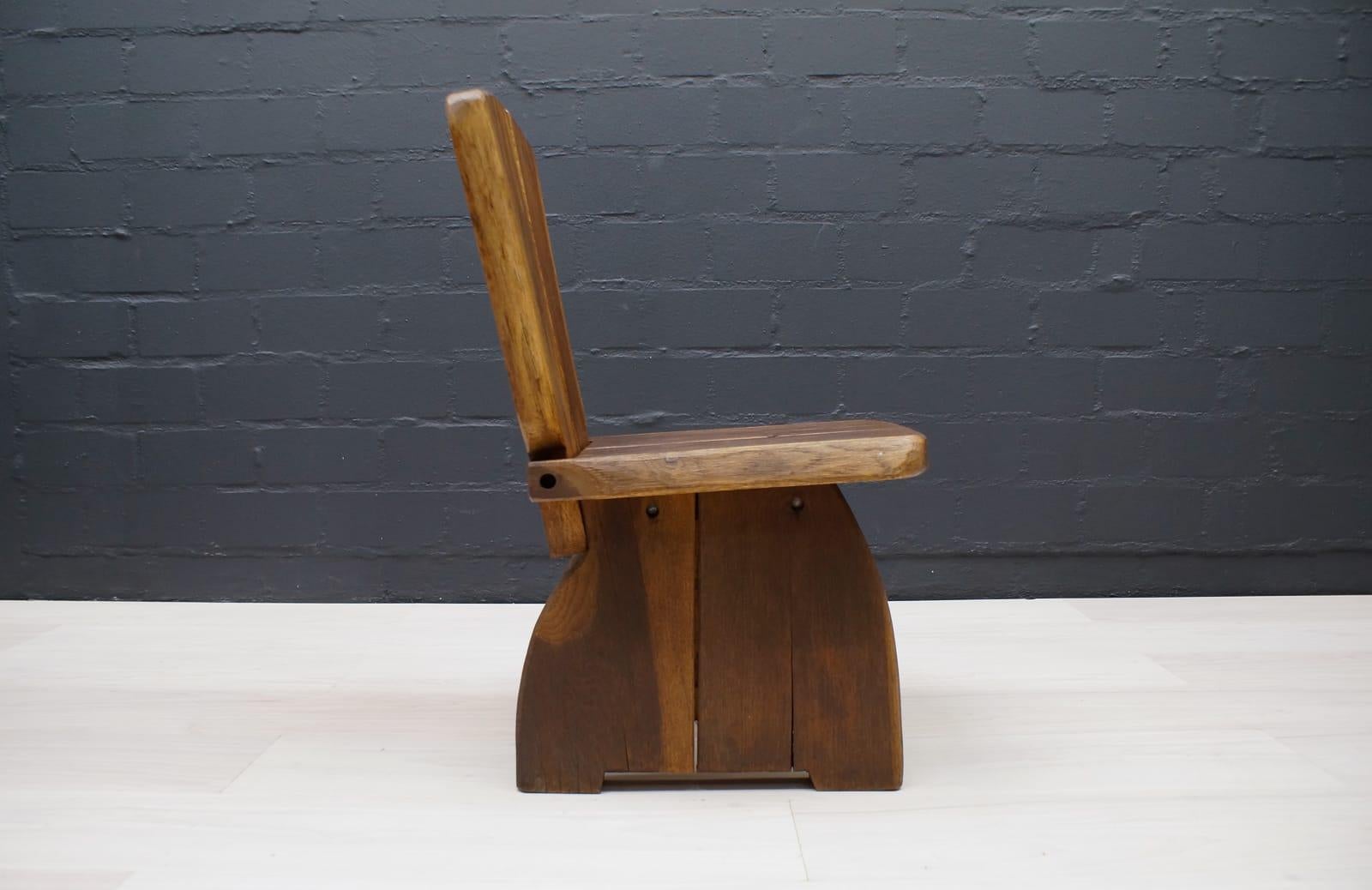 Französischer Prvincial-Stuhl aus Holz, 1960er Jahre im Zustand „Gut“ im Angebot in Nürnberg, Bayern
