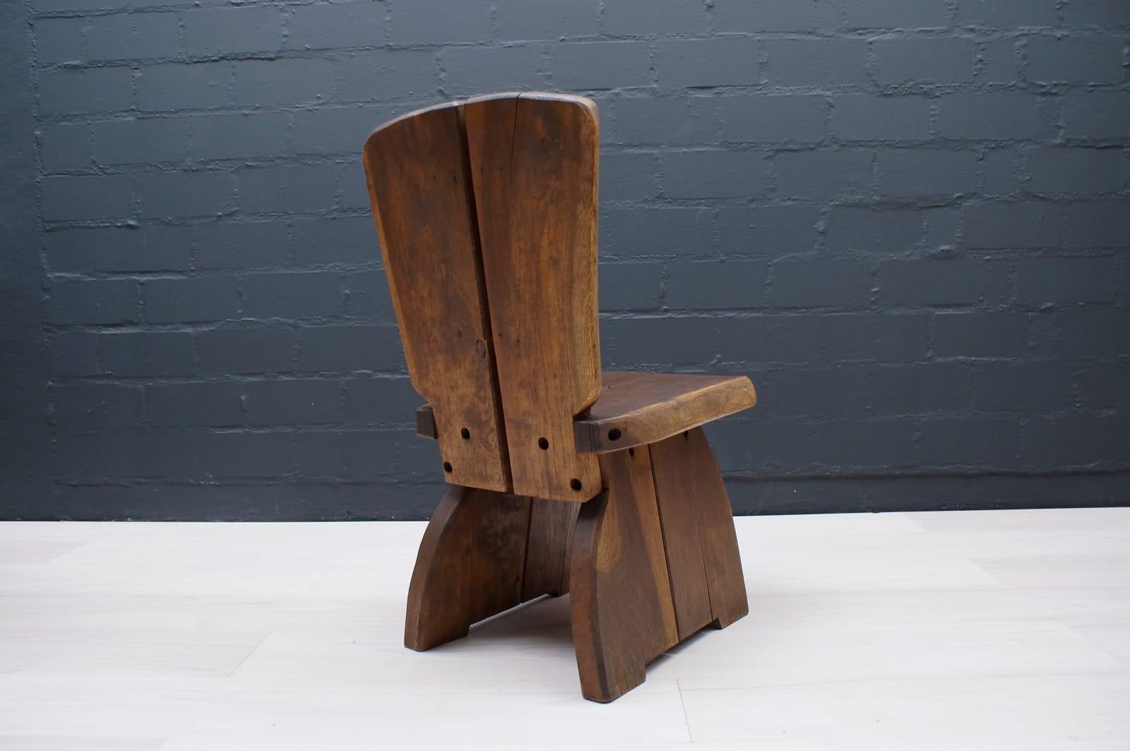 Französischer Prvincial-Stuhl aus Holz, 1960er Jahre (Mitte des 20. Jahrhunderts) im Angebot