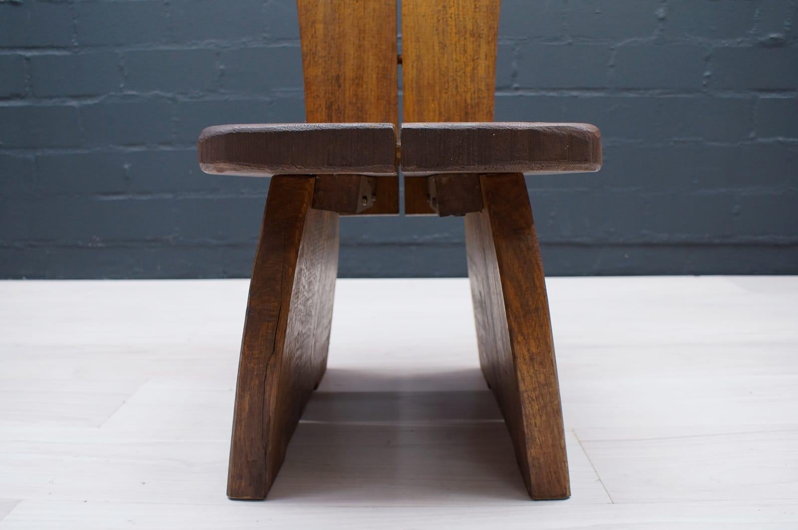 Mid-20th Century Wooden French Prvincial Chair, 1960s For Sale