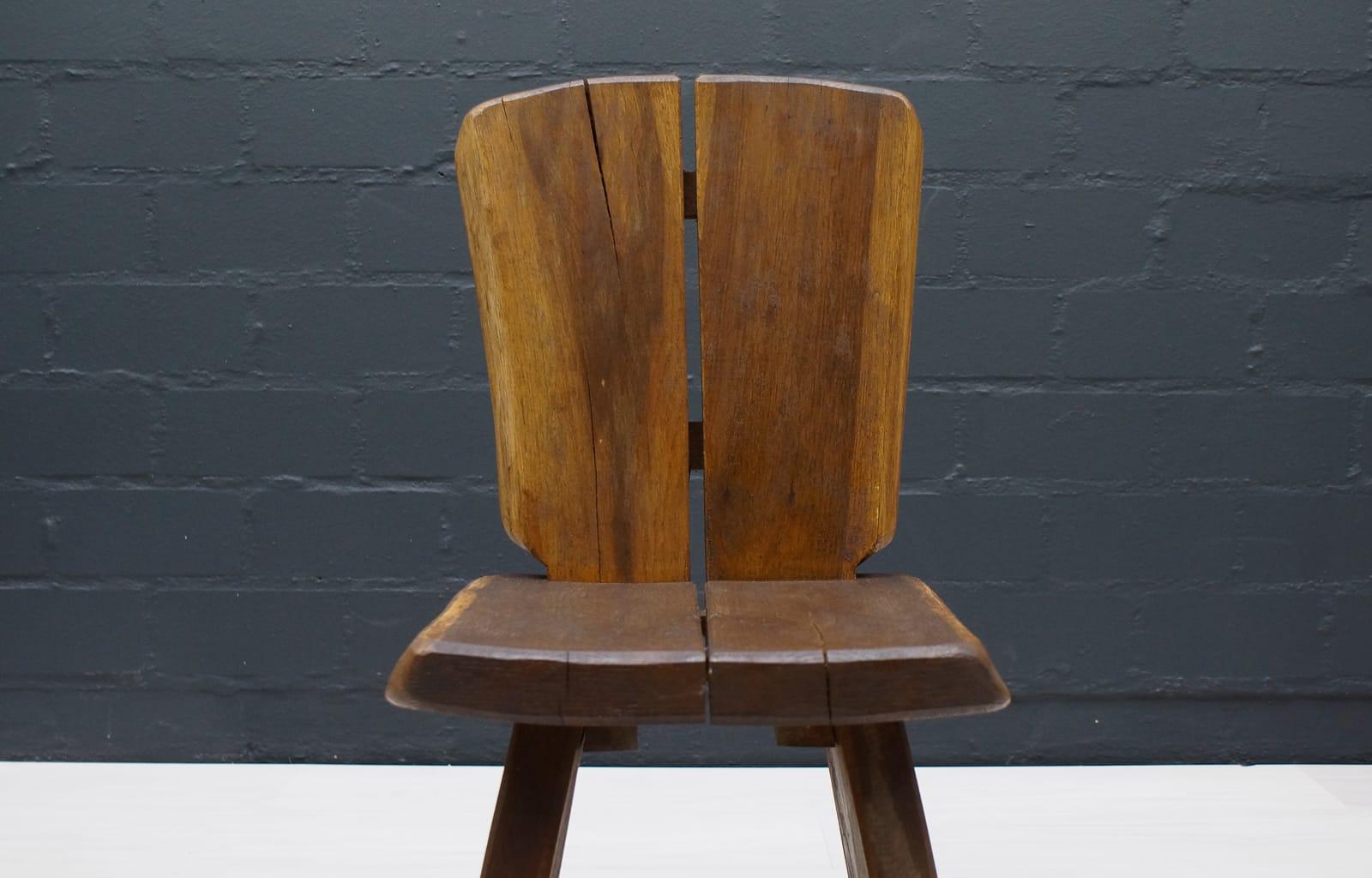 Französischer Prvincial-Stuhl aus Holz, 1960er Jahre im Angebot 1