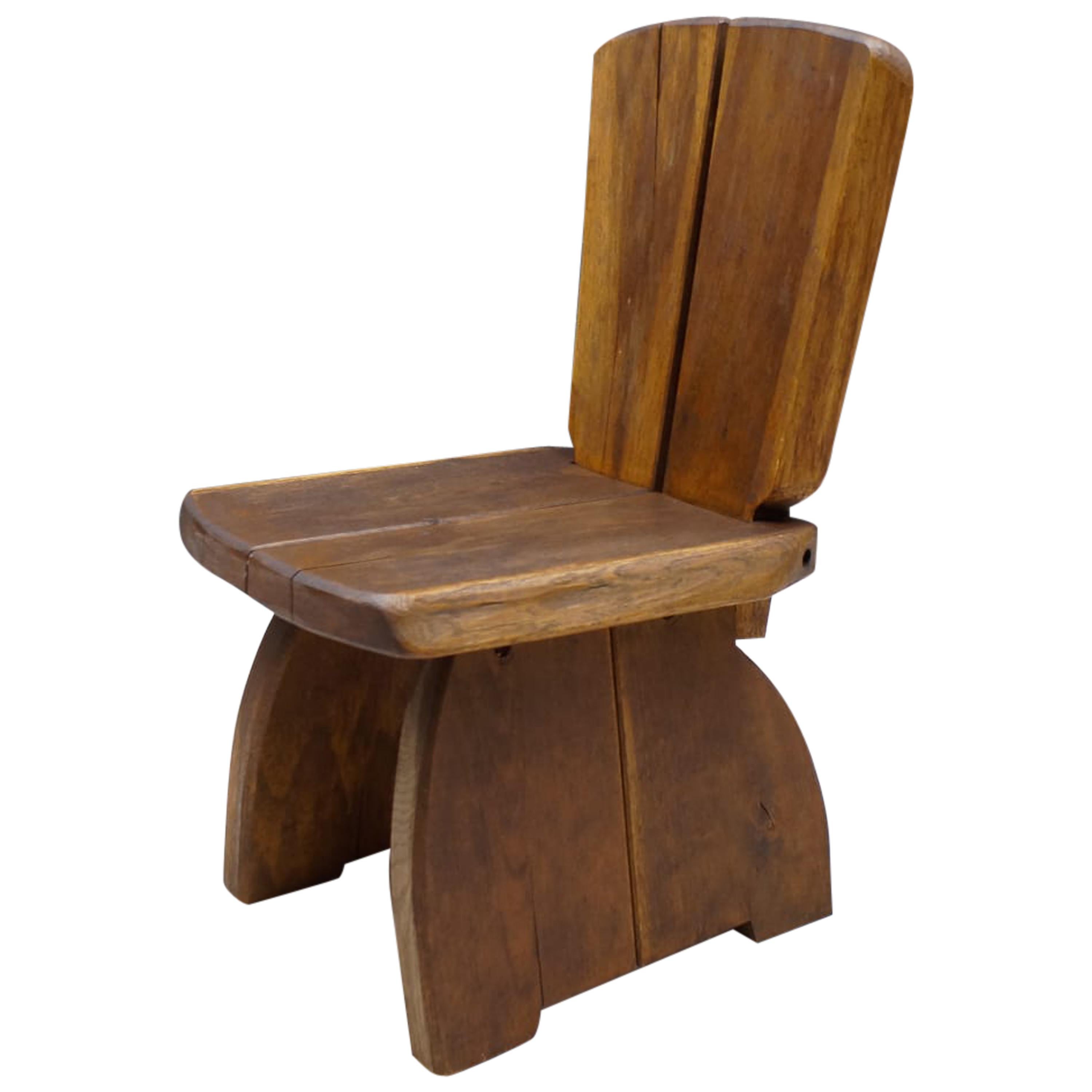 Wooden French Prvincial Chair, 1960s For Sale