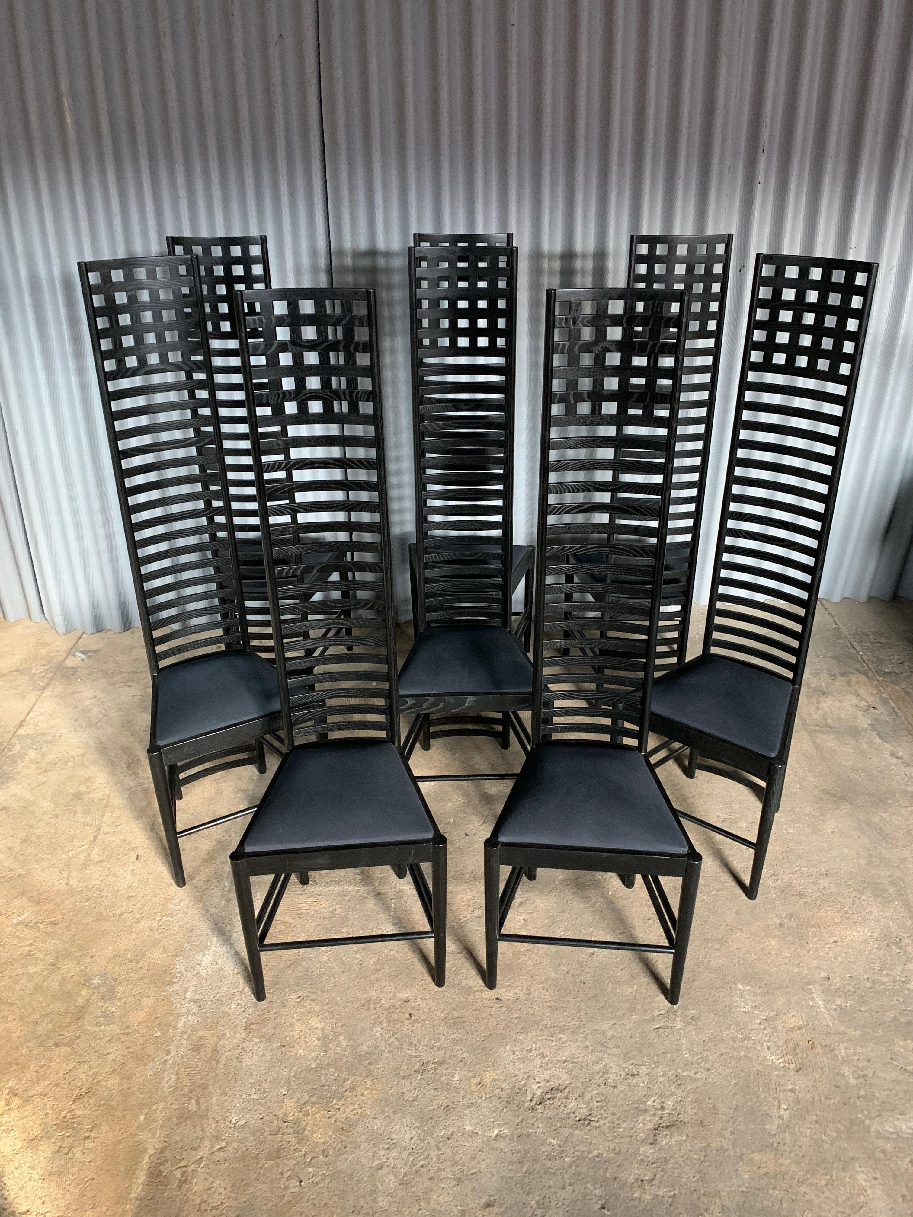 Mid-Century Modern Chairs after Charles Rennie Mackintosh 292 Hill House 1