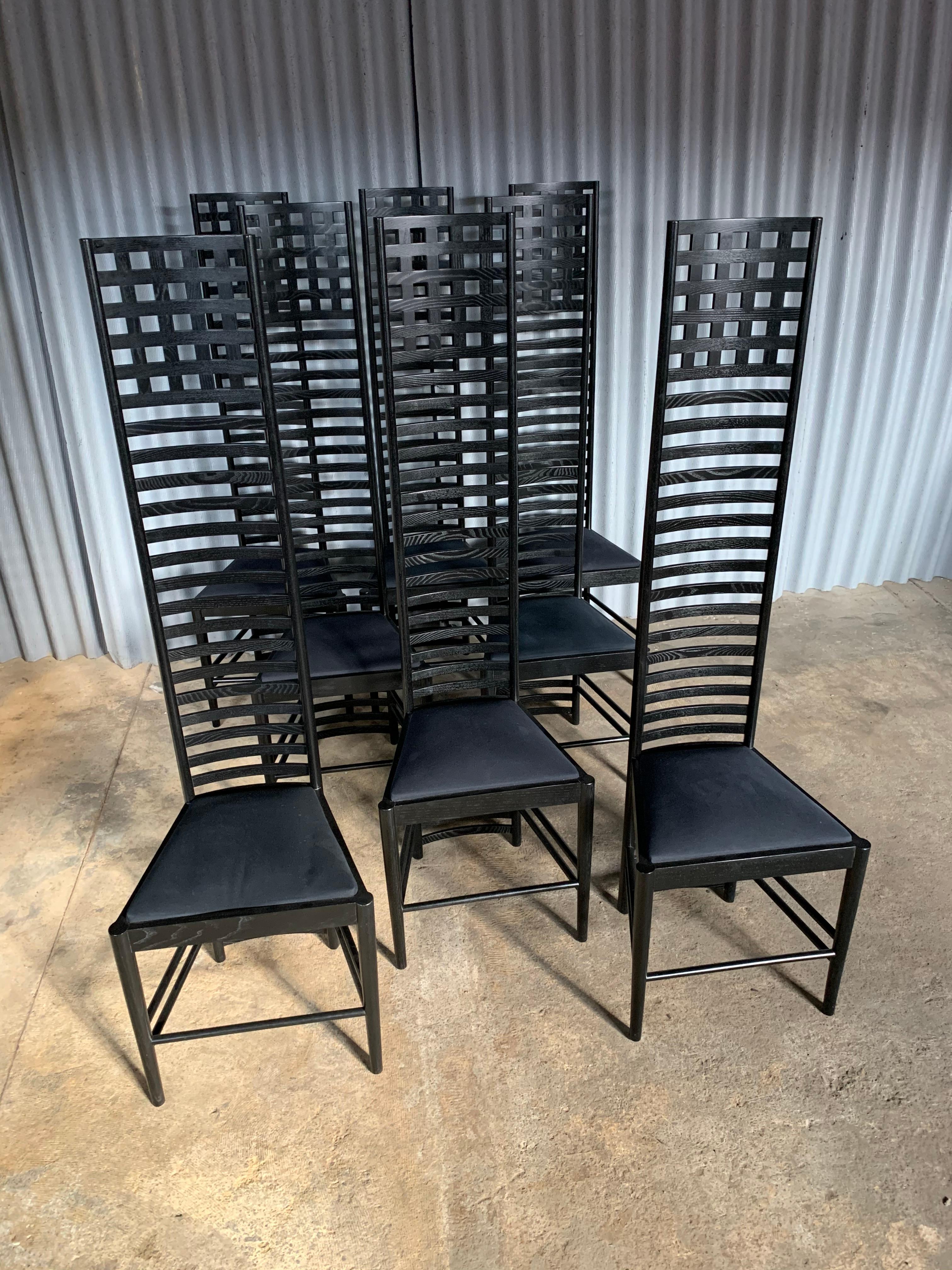 Mid-Century Modern Chairs after Charles Rennie Mackintosh 292 Hill House 2