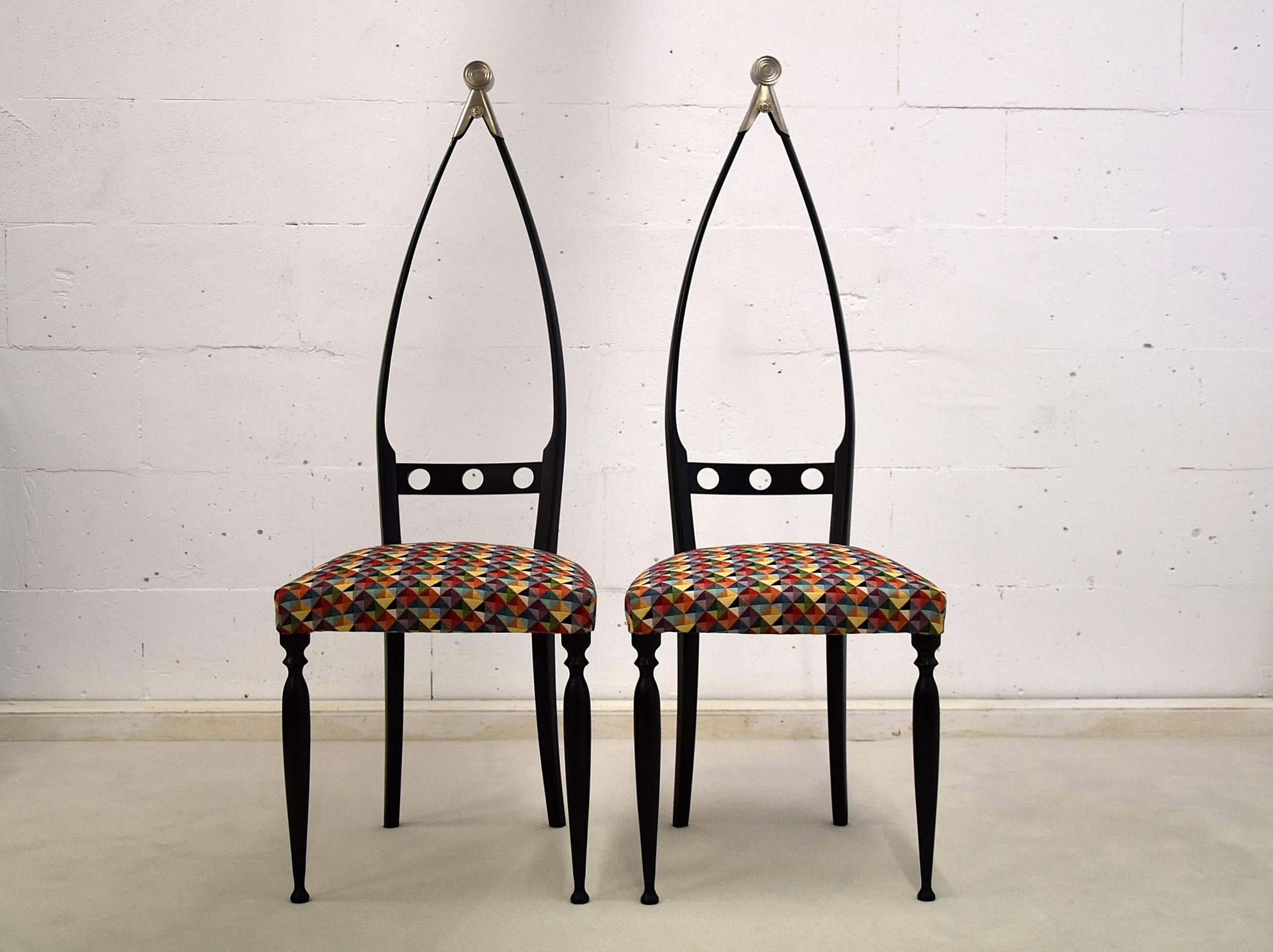 Moderne Stühle aus der Mitte des Jahrhunderts von Pozzi und Verga im Angebot 2