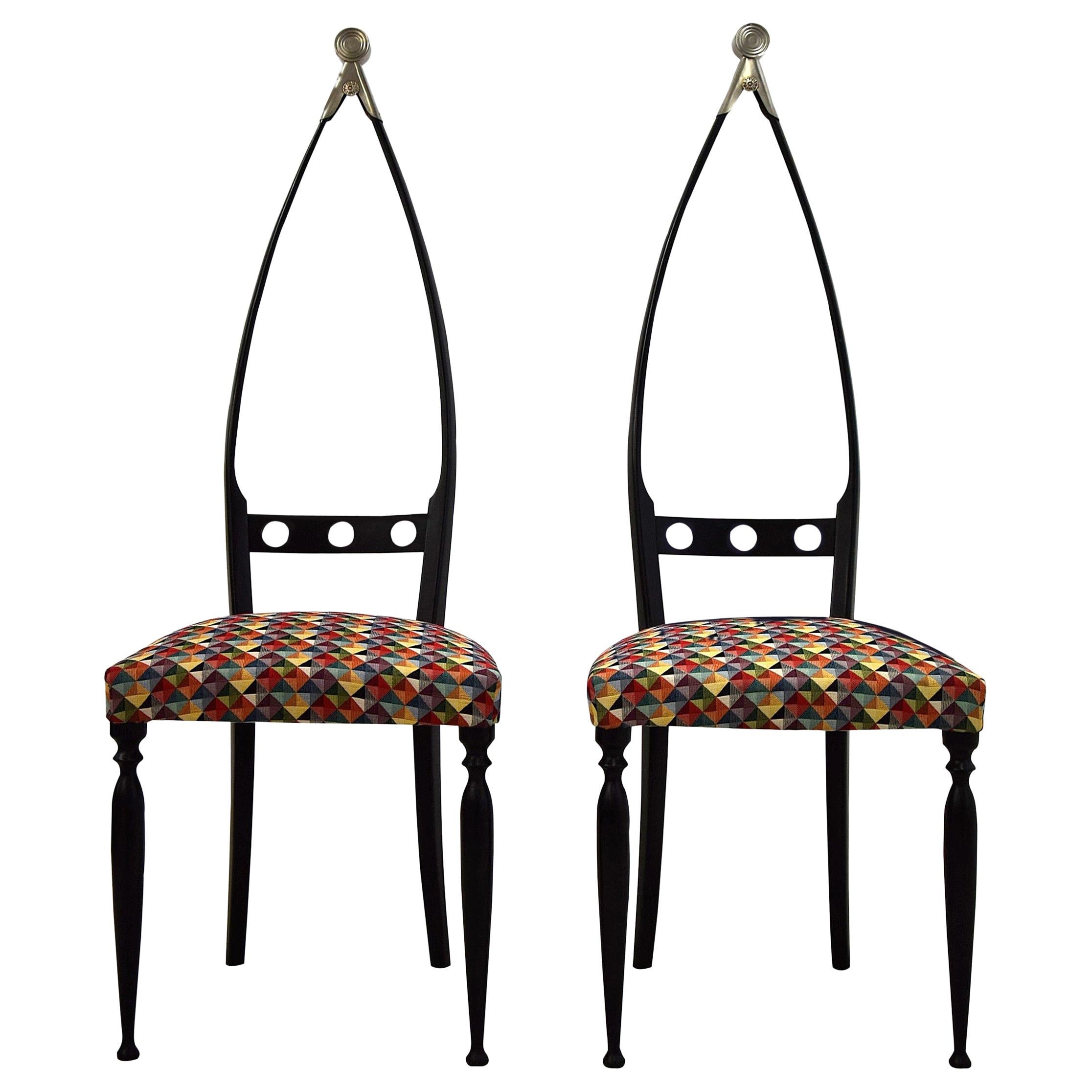 Chaises modernes du milieu du siècle par Pozzi et Verga en vente