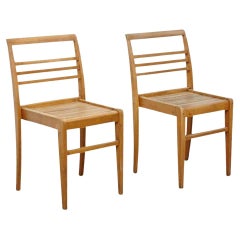 Chaises « Mid-Century Modern » de Rene Gabriel, en chêne, France, 1946