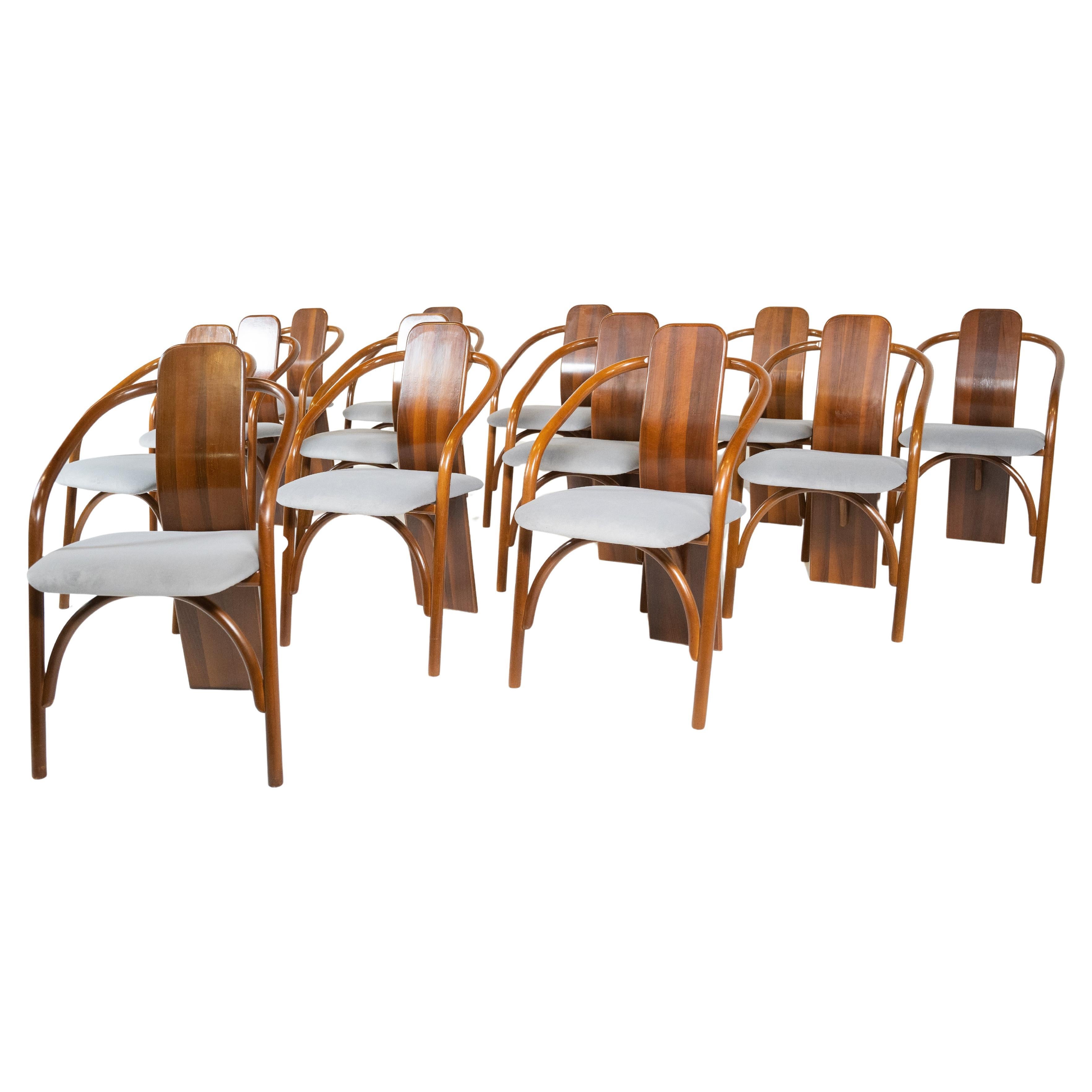 Mid-Century Modern Chairs Model "830" by Mario Marenco & Antonella Scarpitta For Sale