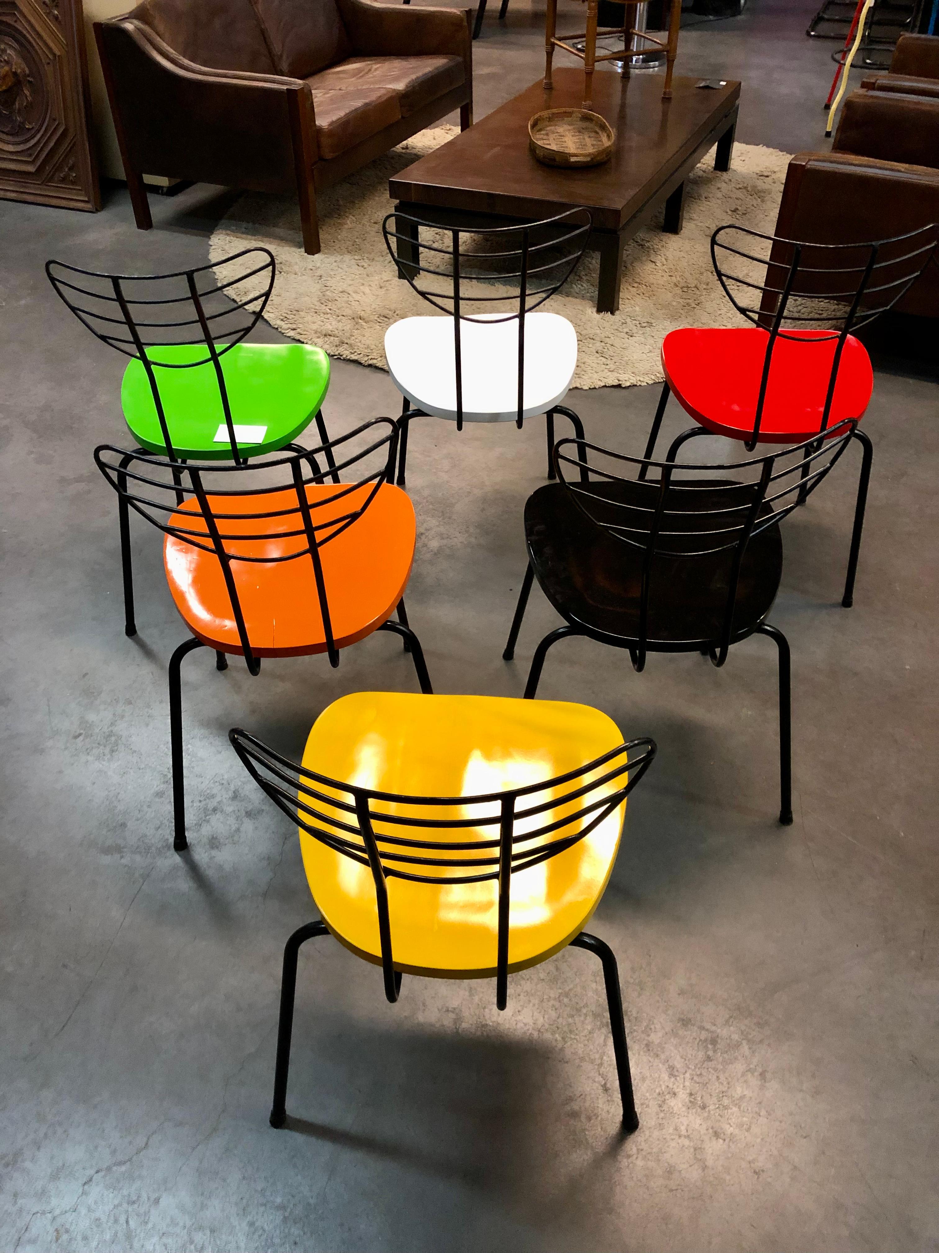 Mid-Century Modern Chairs « Radar «  Att. to Willy Van Der Meeren For Sale 4
