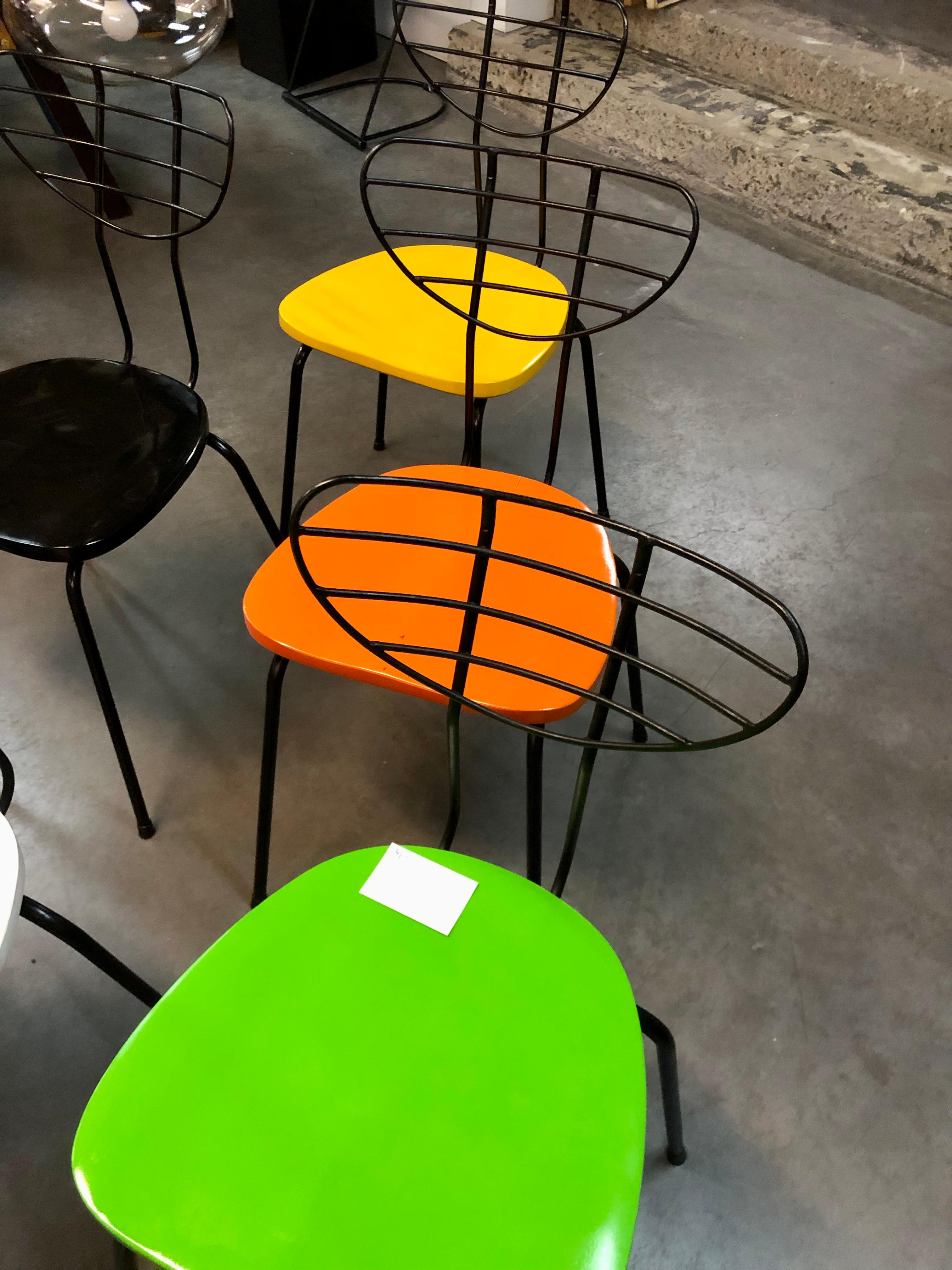 Mid-Century Modern Chairs « Radar «  Att. to Willy Van Der Meeren For Sale 9