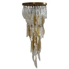 Mid Century Modern Chandelier attr. to Mazzega, Murano Italy 1960s
