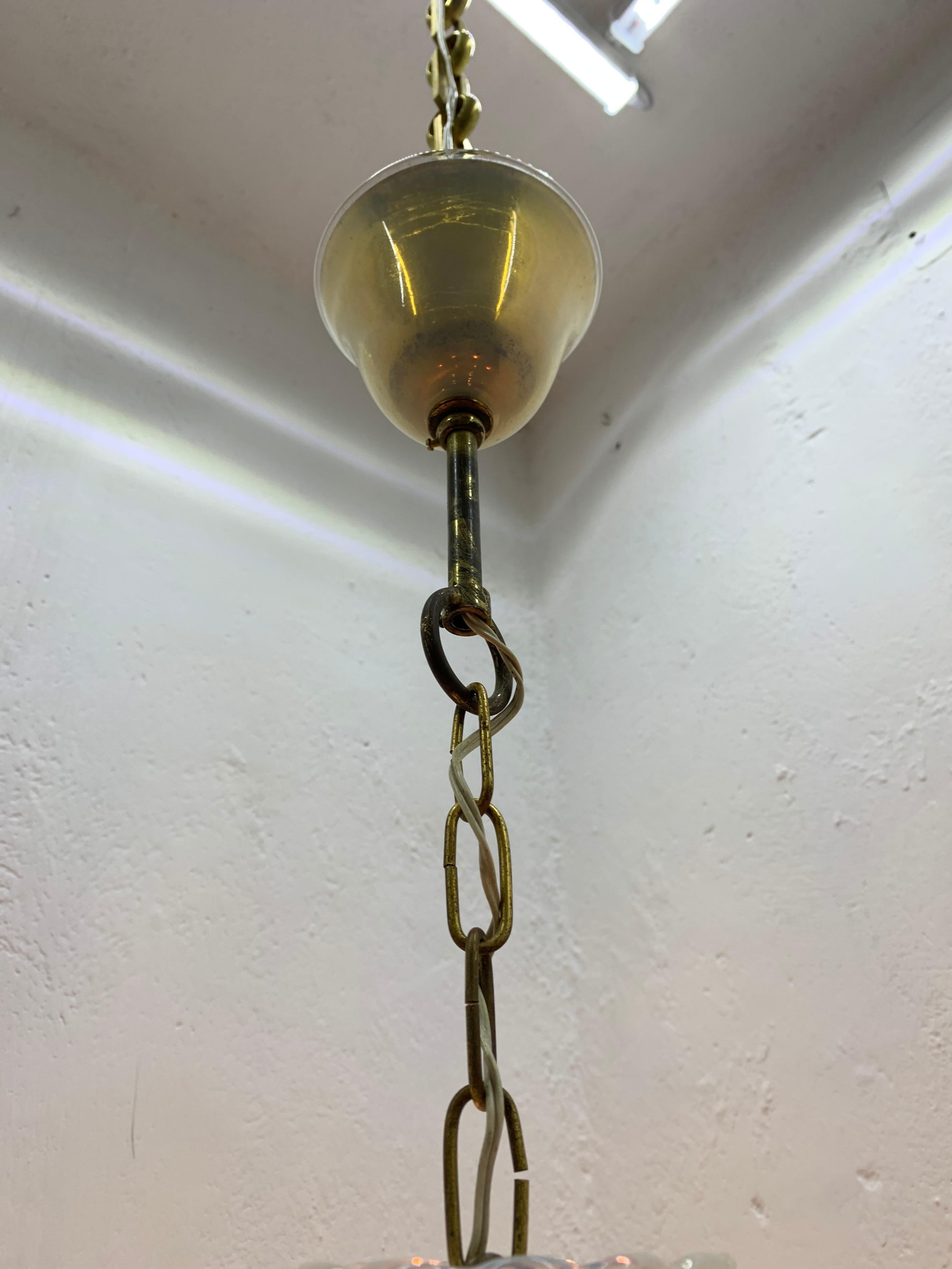Lampadario moderno di metà secolo di Cenedese in vetro di Murano, circa 1970 in vendita 7
