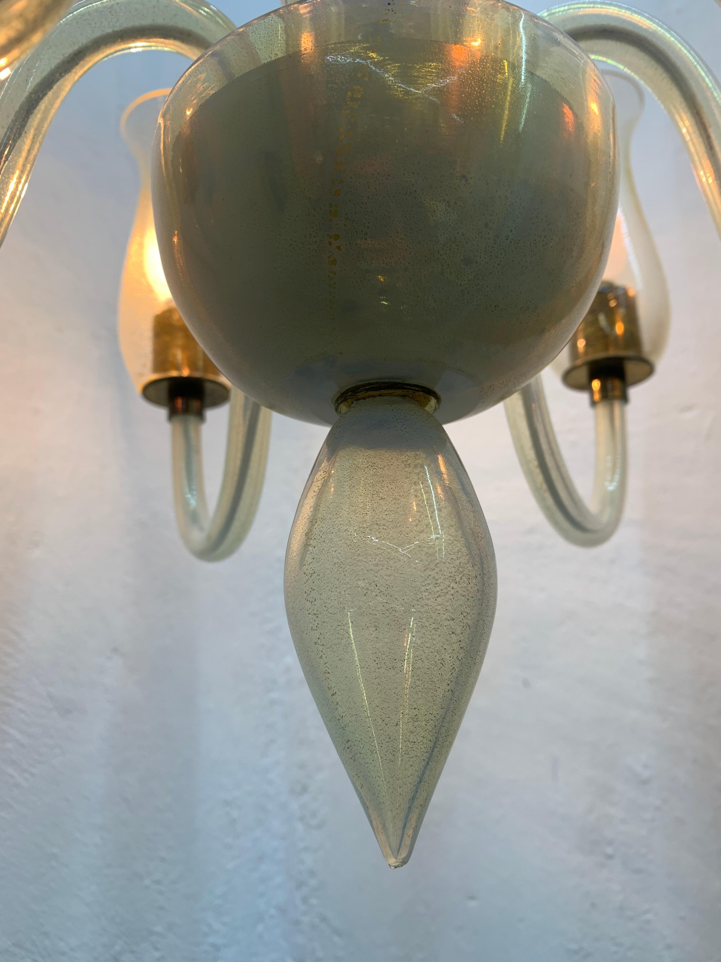 Lampadario moderno di metà secolo di Cenedese in vetro di Murano, circa 1970 in vendita 9