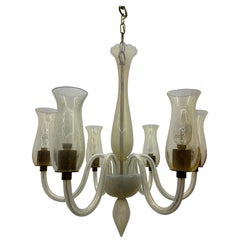 Retro Mid-Century Modern Chandelier by Cenedese in Murano Glass, circa 1970