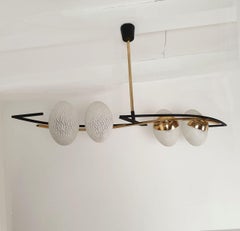 Mid Century Modern chandelier by Maison Arlus