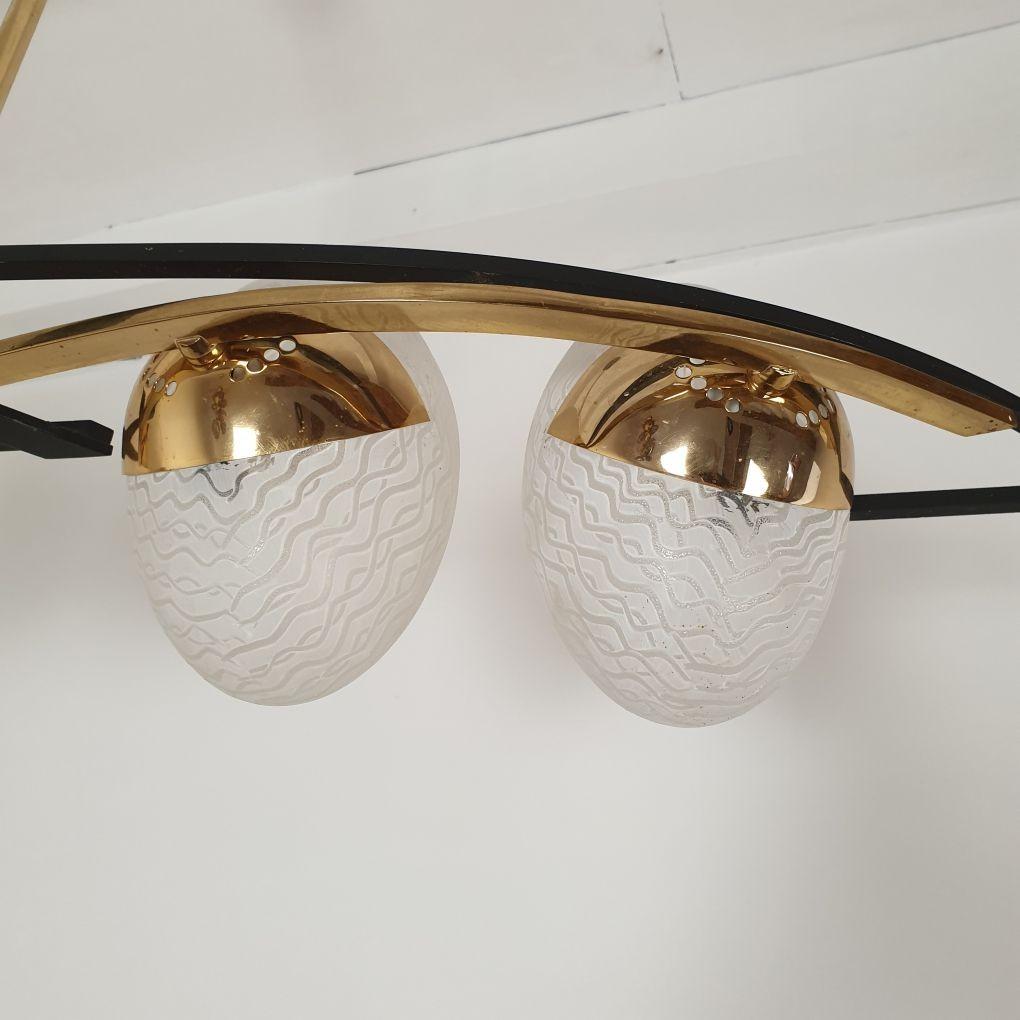 Mid Century Modern Kronleuchter von Maison Arlus im Angebot 1