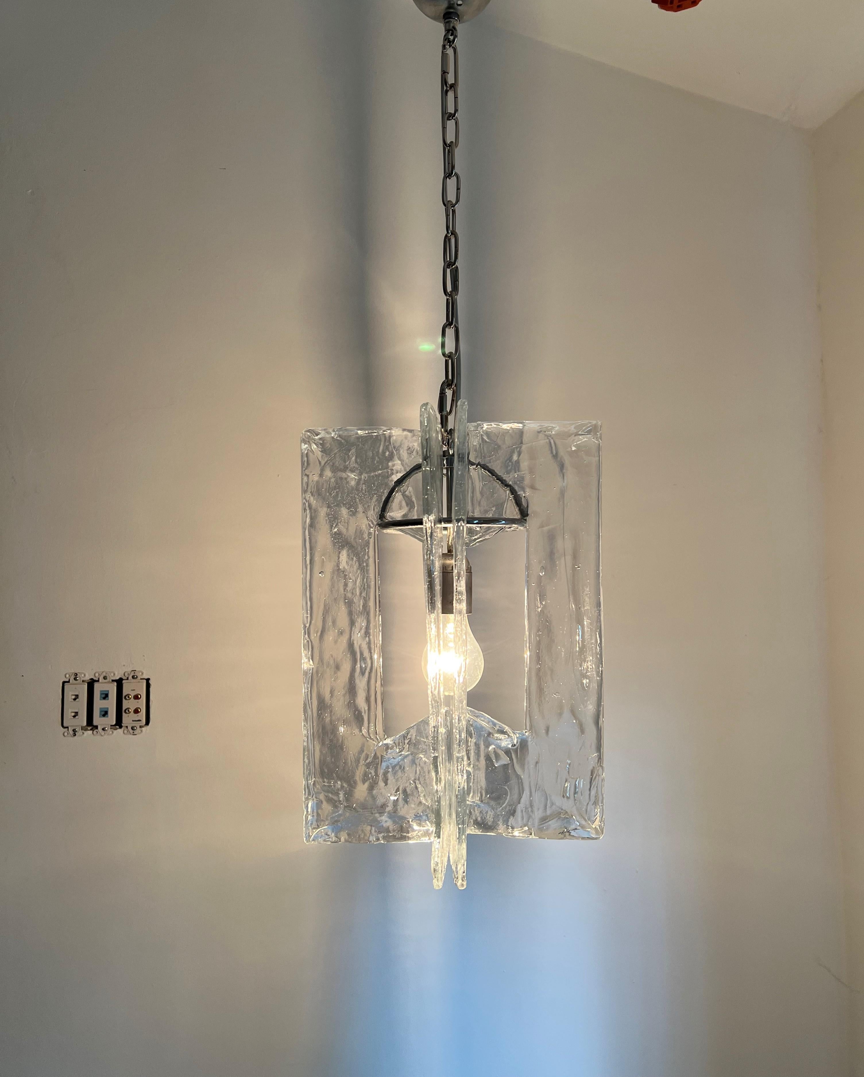Mid-Century Modern Chandelier by Mazzega in Murano Glass, circa 1970 For Sale 8